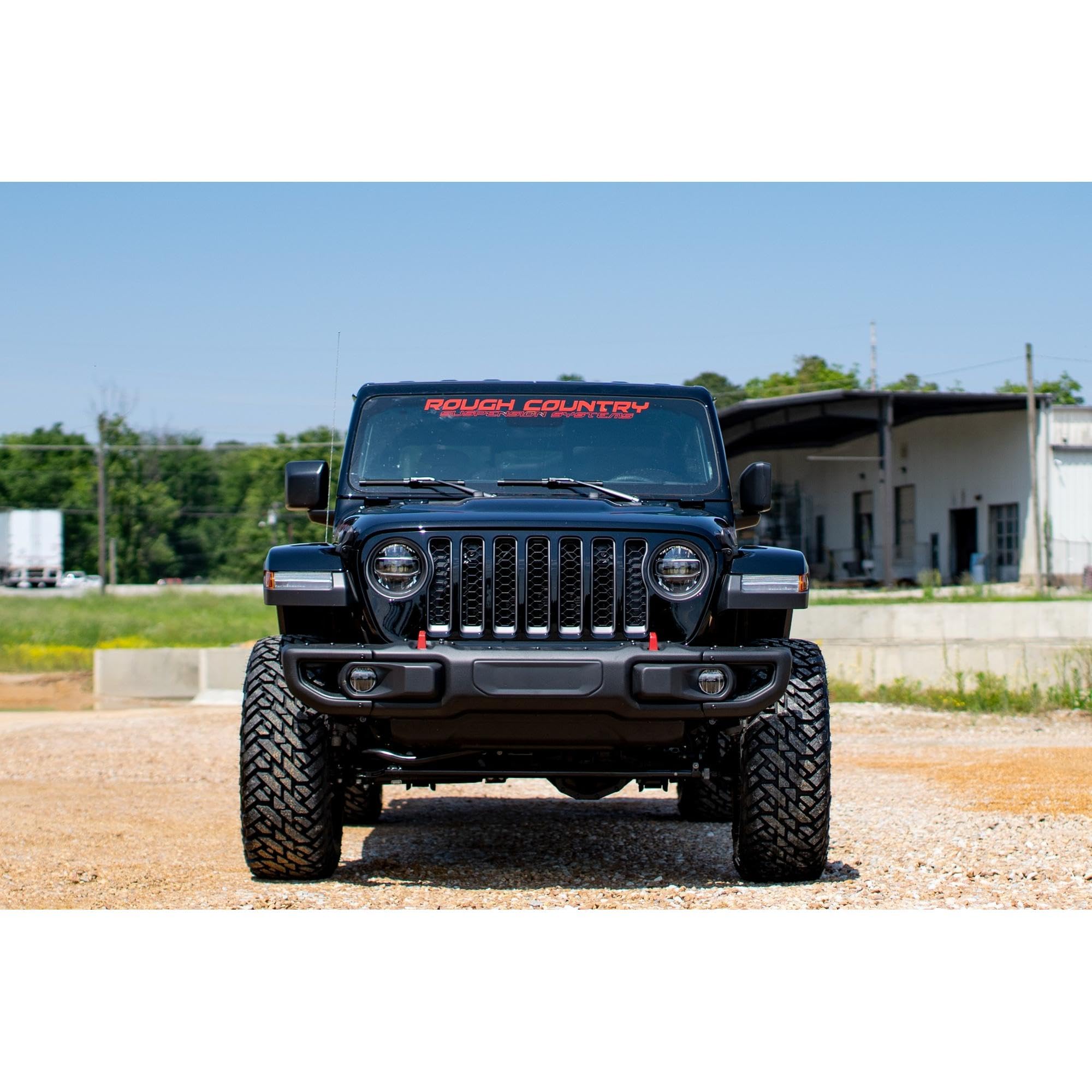 2.5" Rough Country Lift Kit with M1 Monotube Shocks Jeep Gladiator JT (2024-2025) - Fits up to 35" Tires, Easy Bolt-on Installation