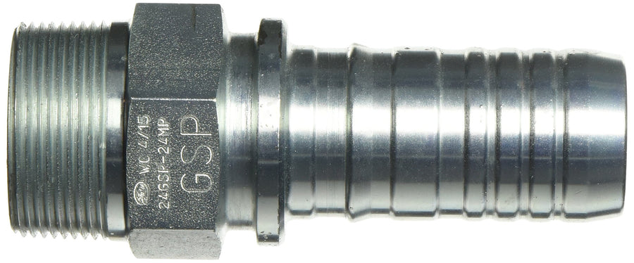 GlobalSpiral Series Gates 160-0100-2424 Couplings, Male Pipe NPTF, 30 Degree Cone Seat, 1-1/2" ID