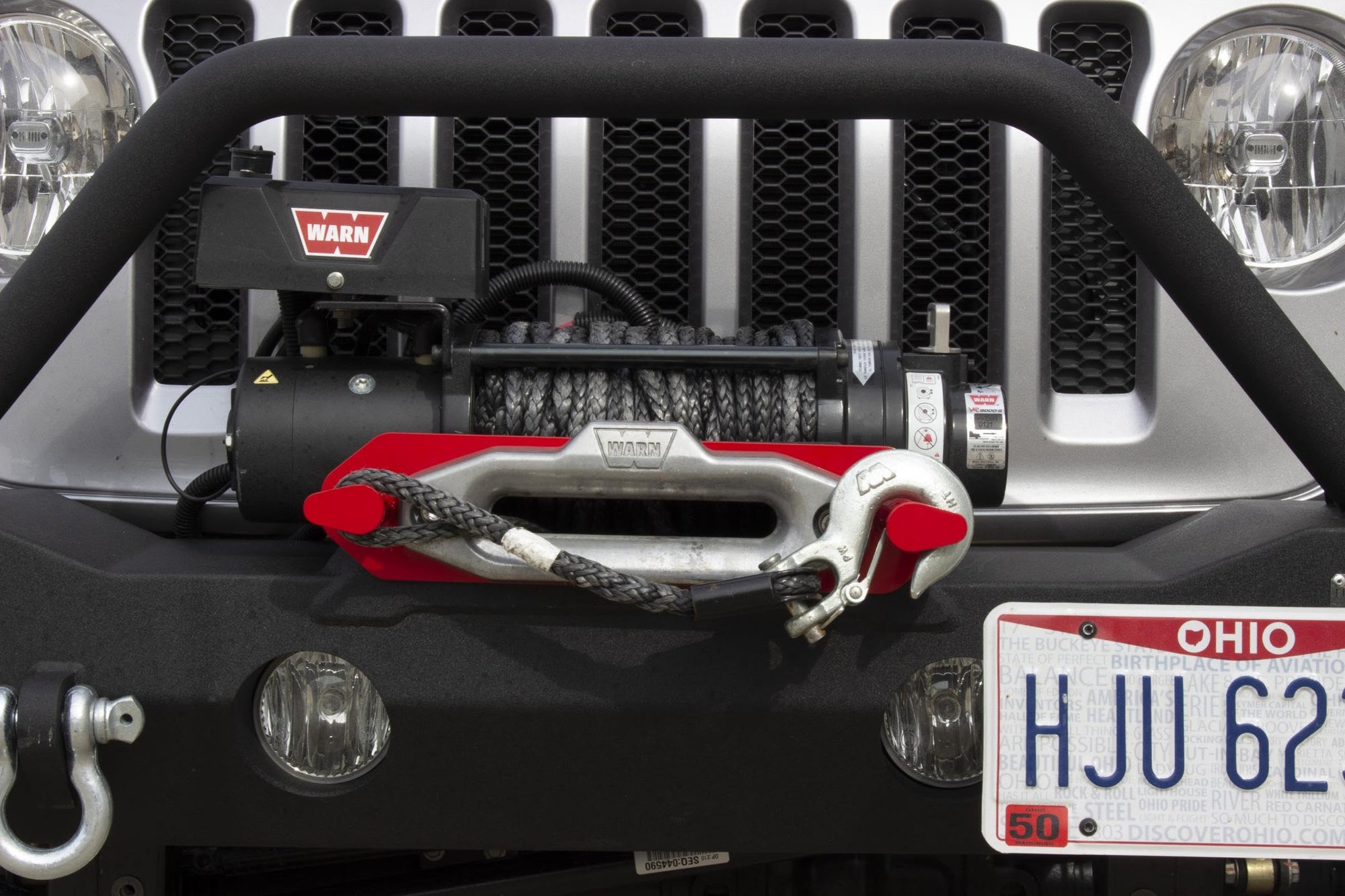 Offroad FISHBONE Winch Line Fishhook, Red