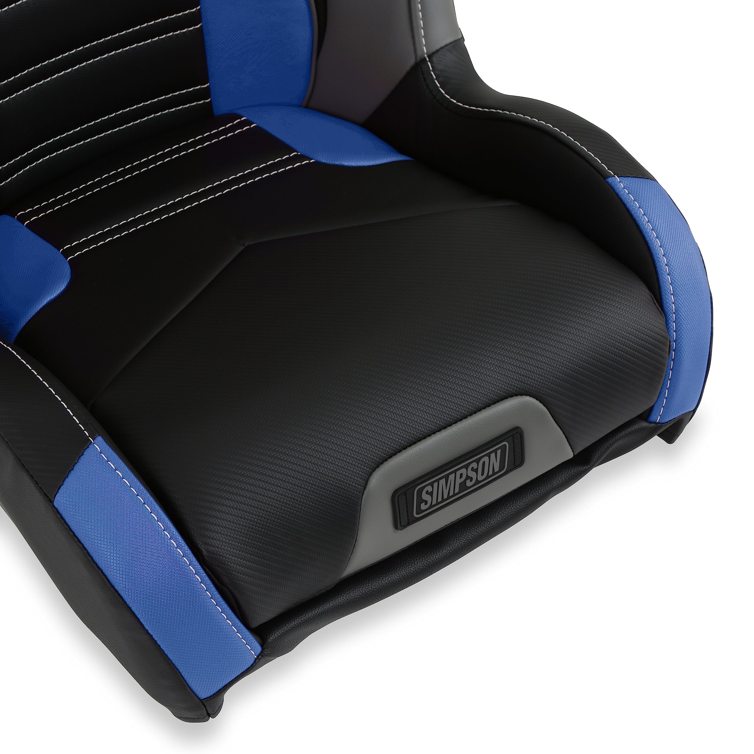 Simpson PRO SPORT Front Seat Black/Light Blue/Grey [107-317]