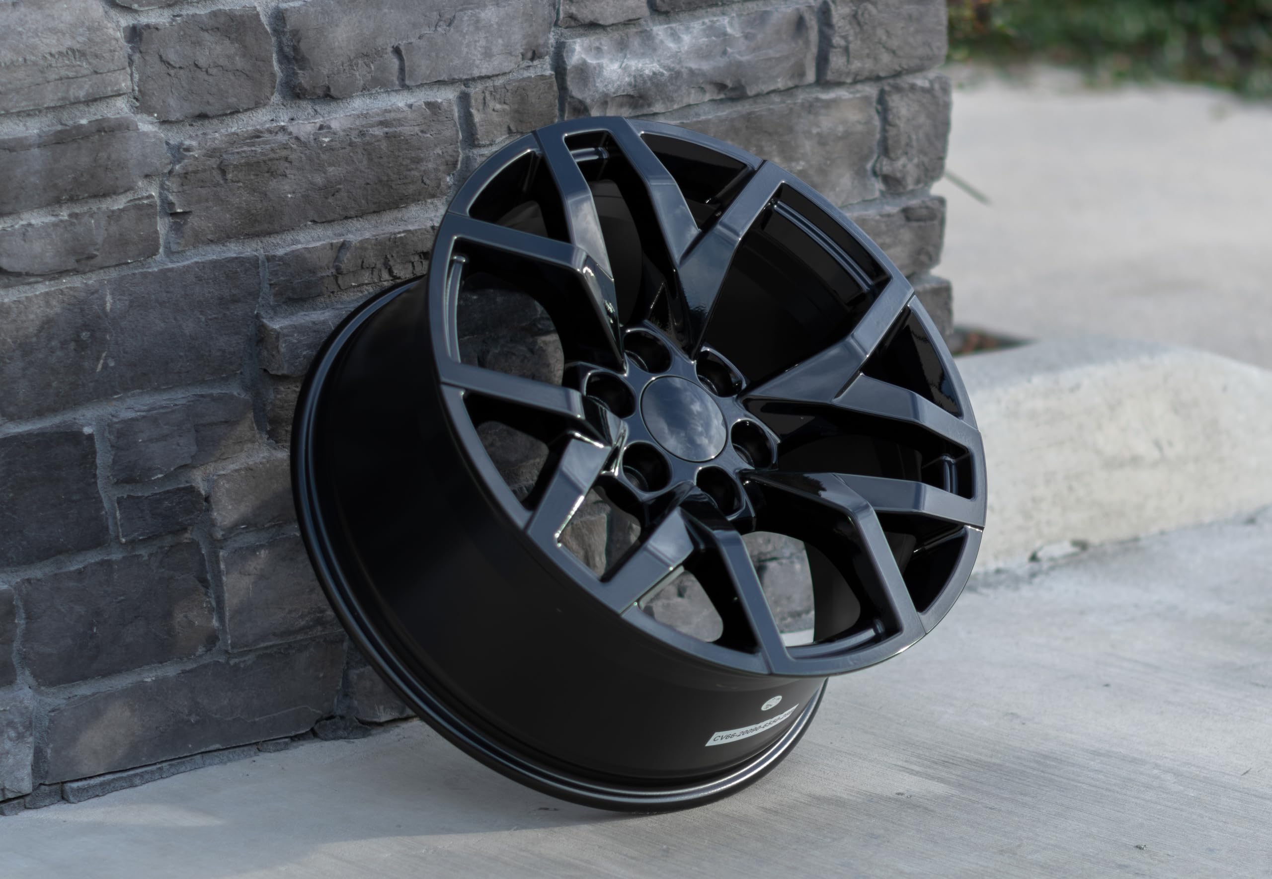 20 Inch OE Wheels CV66 Rim Fits Suburban 1500 Z71 Style 6x139.7 20x9 Gloss Black - Hollander 14076 (1)