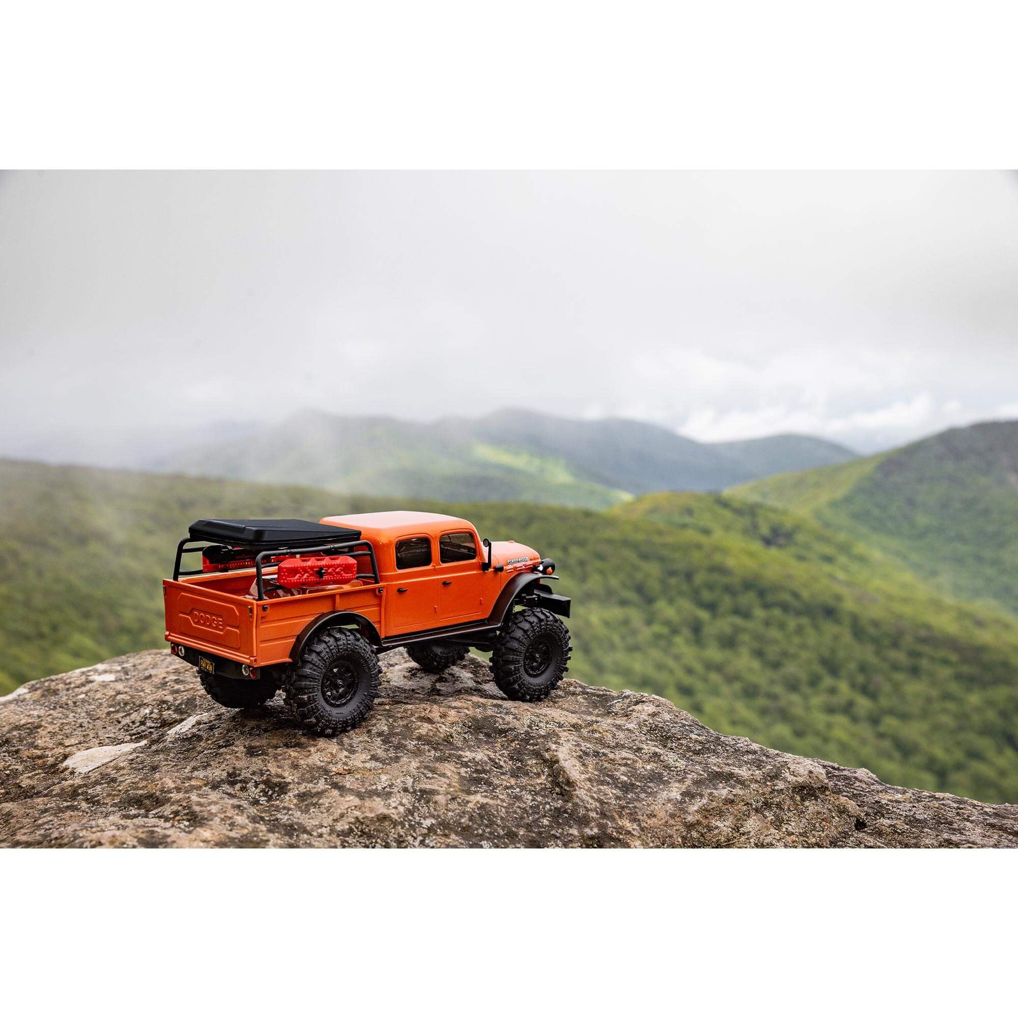 Axial RC Truck SCX24 4 Door Dodge Power Wagon Orange1/24 4 Wheel Drive-RTR (Included Everything Needed to Run) AXI00007T1
