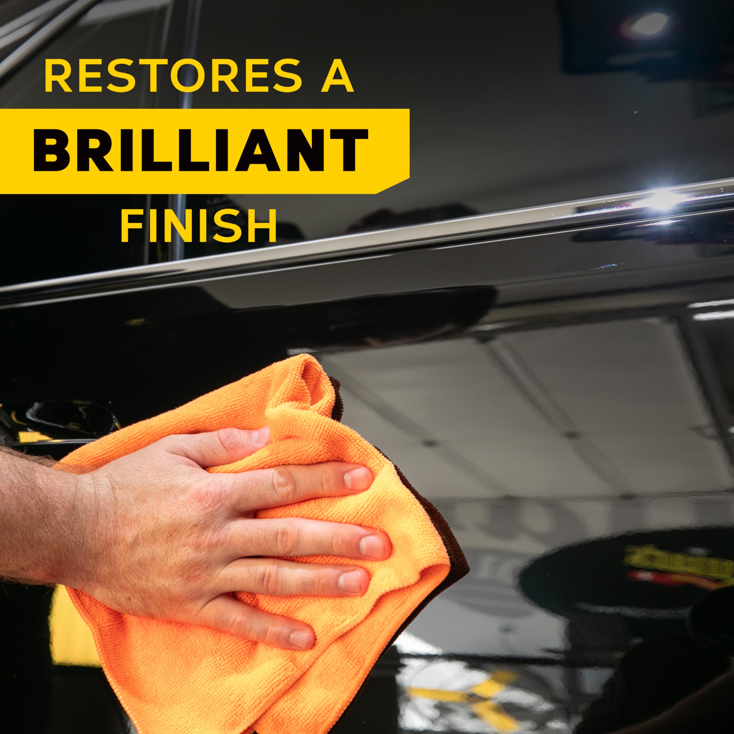 Quik Scratch Eraser Kit Meguiar’s, Car Scratch Remover for Fixing Surface Blemishes, Includes ScratchX, Drill-Mounted Pad, and Microfiber Towel, Great Car Gifts for Men and Women