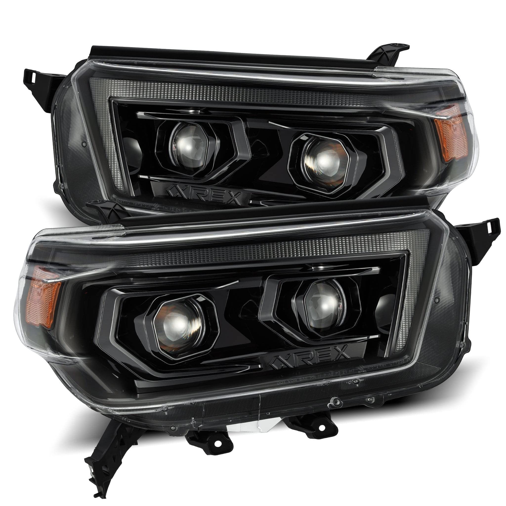 880756 AlphaRex USA LUXX Series LED Projector Headlights fits Toyota 4Runner,Clear