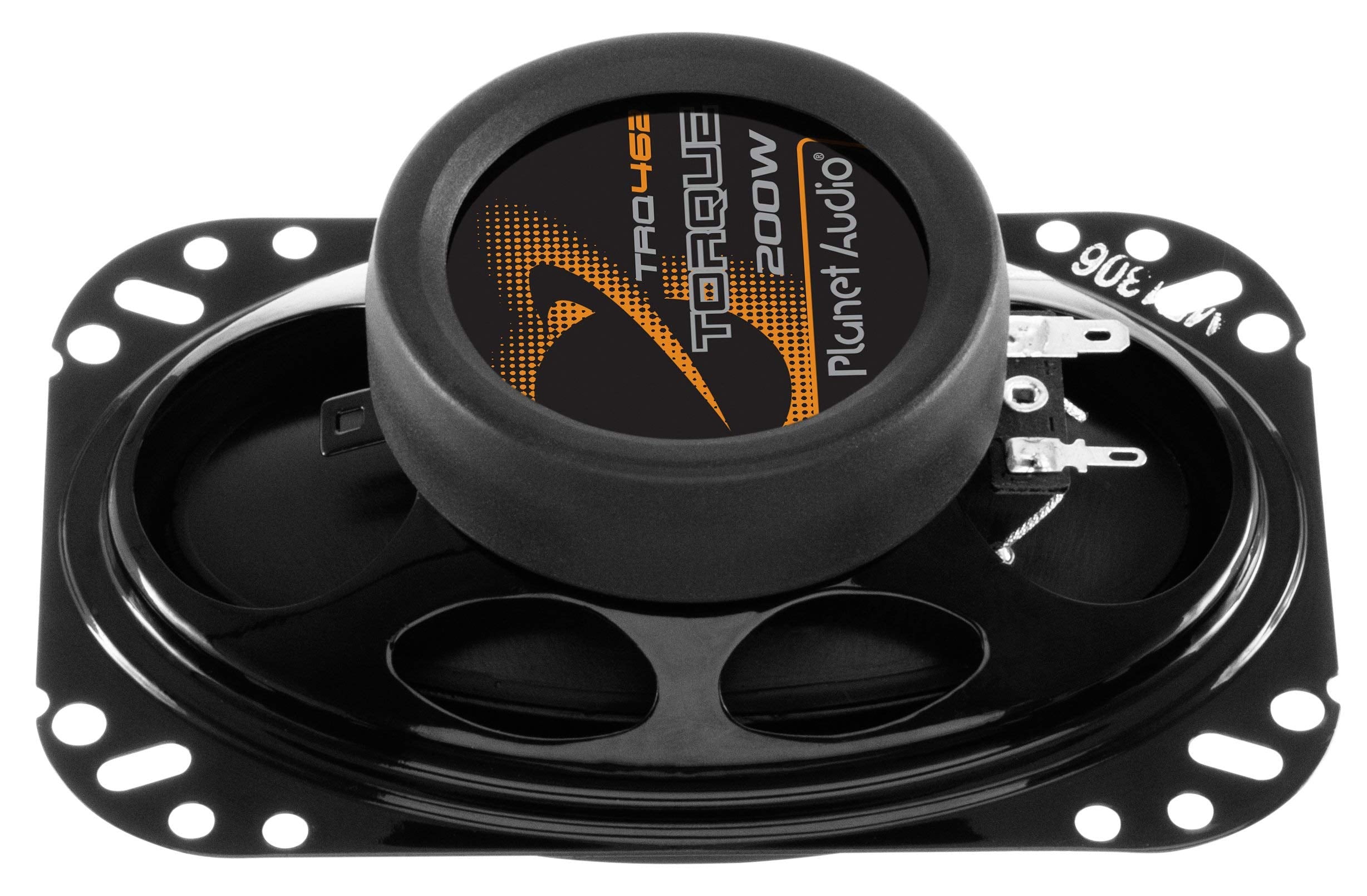TRQ462 Planet Audio 4 x 6 Inch Car Speakers - 200 Watts of Power Per Pair, 100 Watts Each, Full Range, 2 Way, Sold in Pairs