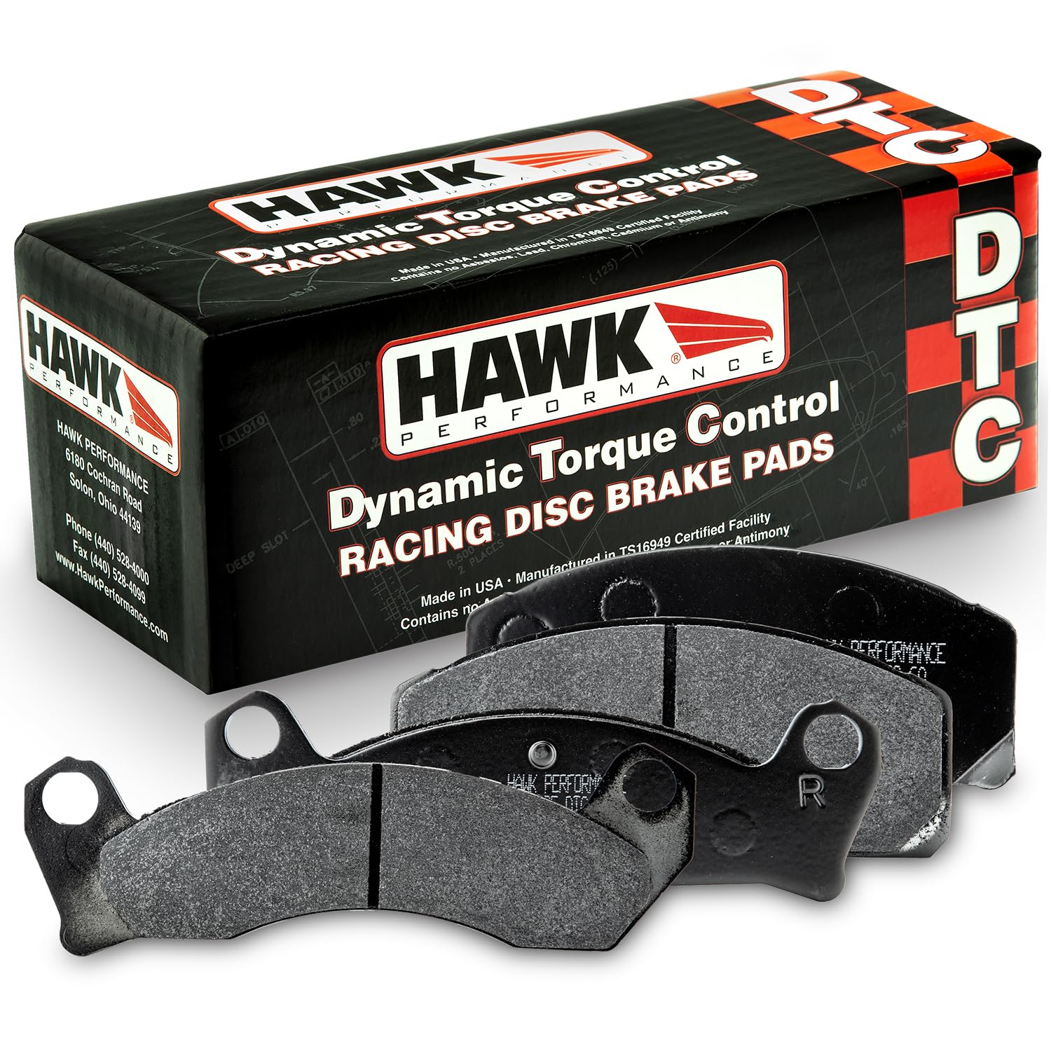 Hawk Performance DTC-60 HB125G.650 Motorsport Brake Pads