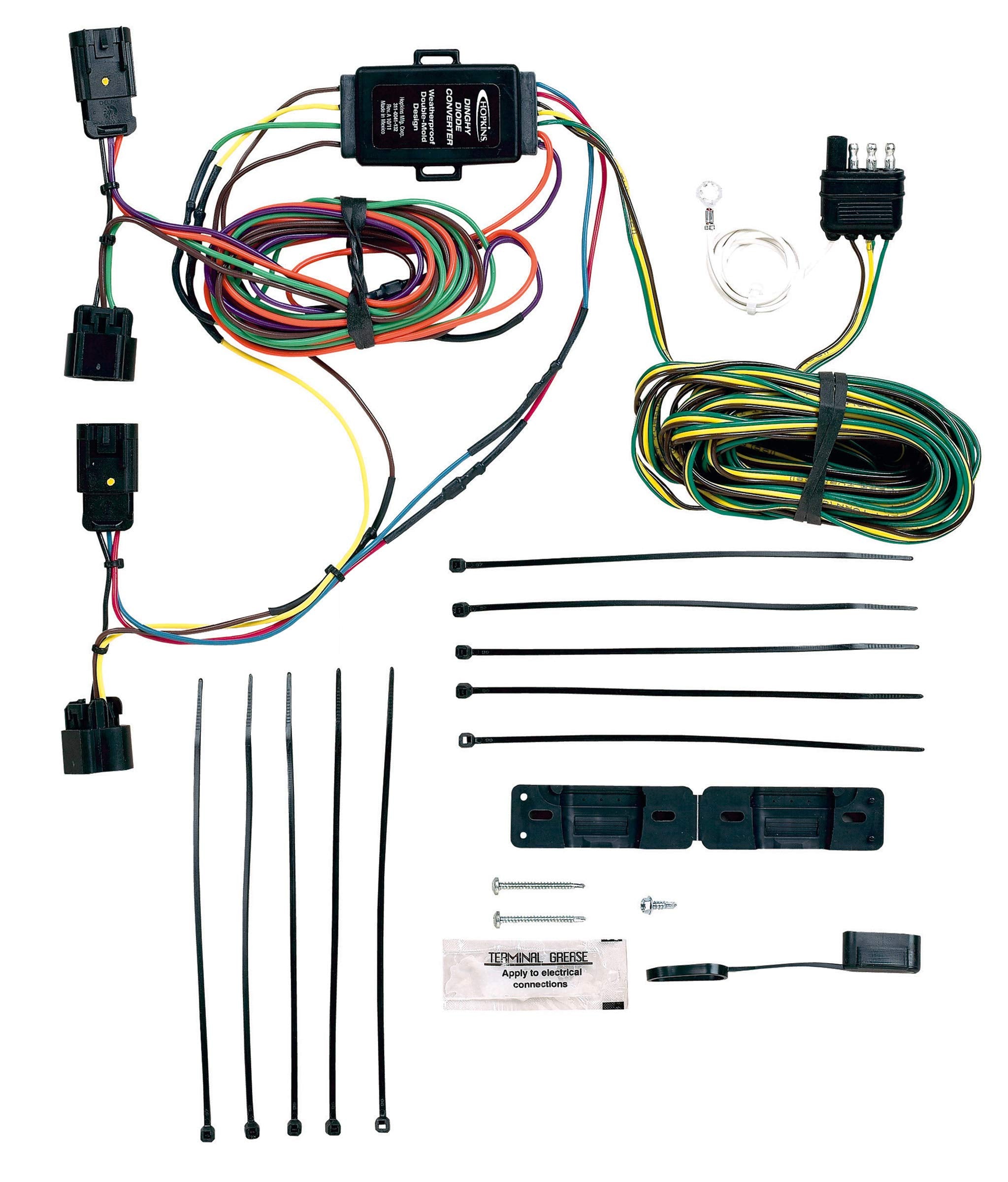 Plug-In Hopkins Simple Towed Vehicle Wiring Kit 56106