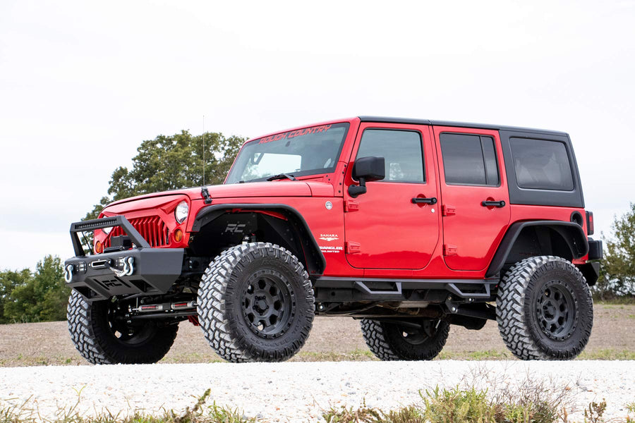4" Rough Country Lift Kit w/V2 Shocks for 2007-2018 Jeep Wrangler JKU - 67470