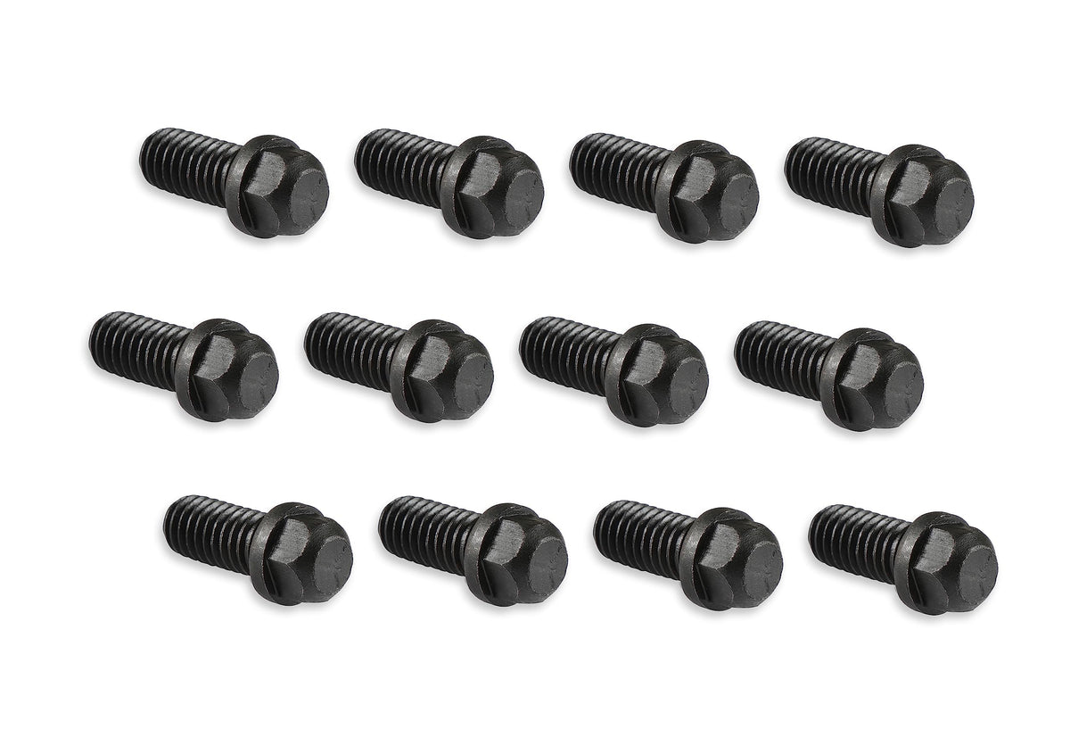 Header Bolts Mr. Gasket,3/8-16X3/4, Black