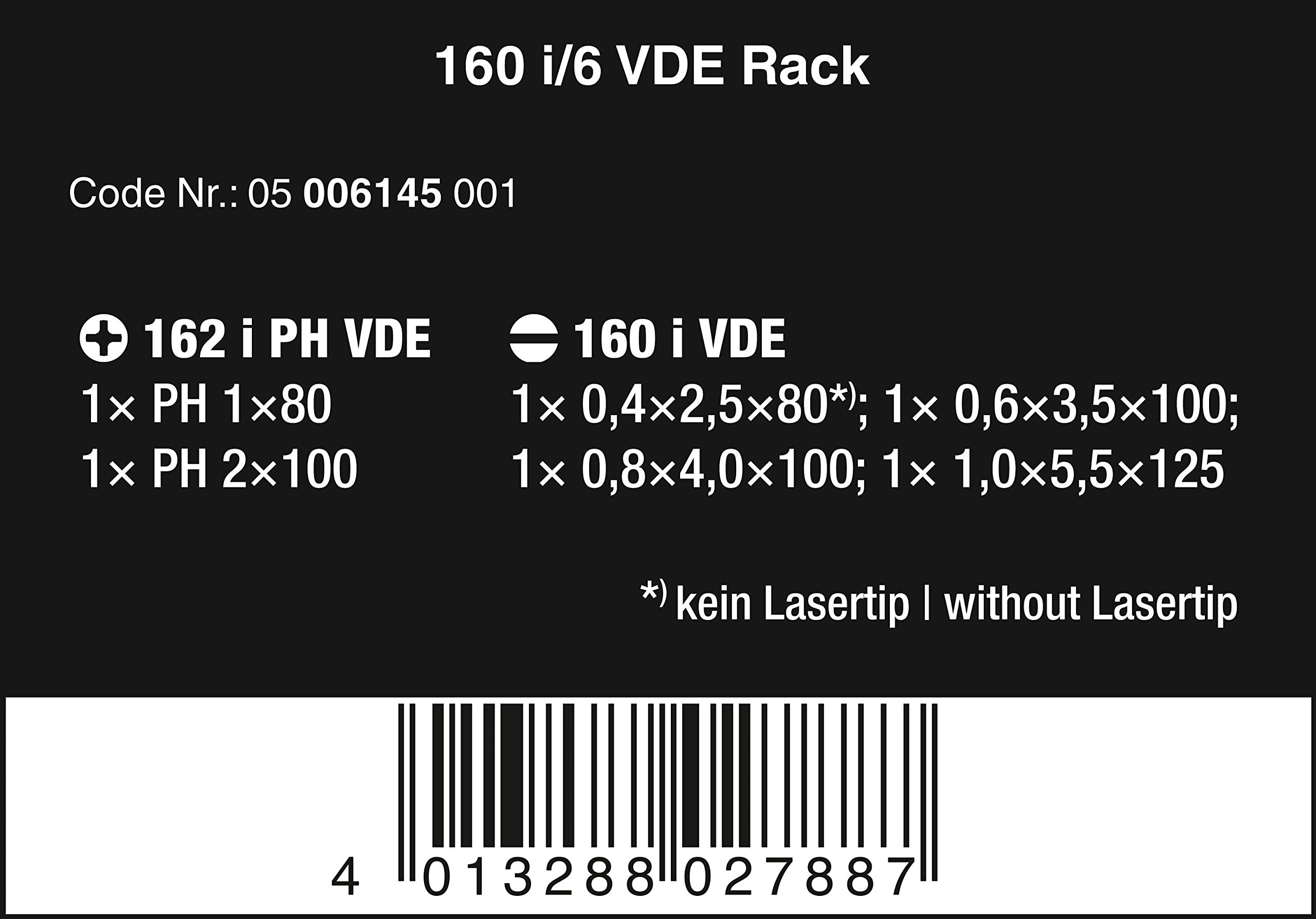 Wera - Kraftform Plus 5006145001 160i/6 Insulated Professional Screwdriver Set, 6-Piece