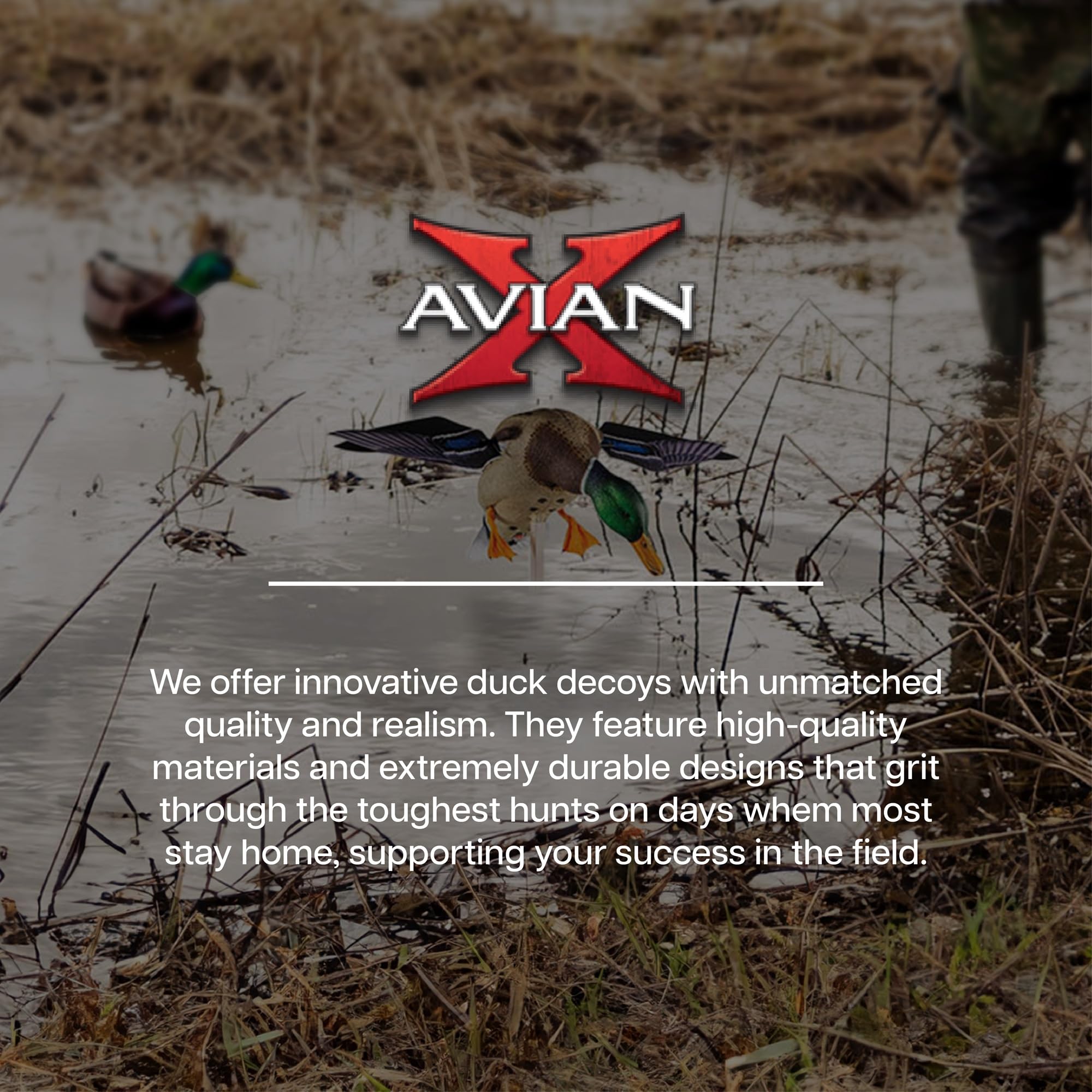 Powerflight Avian-X Smart Motion Mallard Spinning Wing Duck Decoy, Ideal for Hunting, Outdoor, Wasp, Deer, Bee Deterrent, Fake Call, Animal Scare