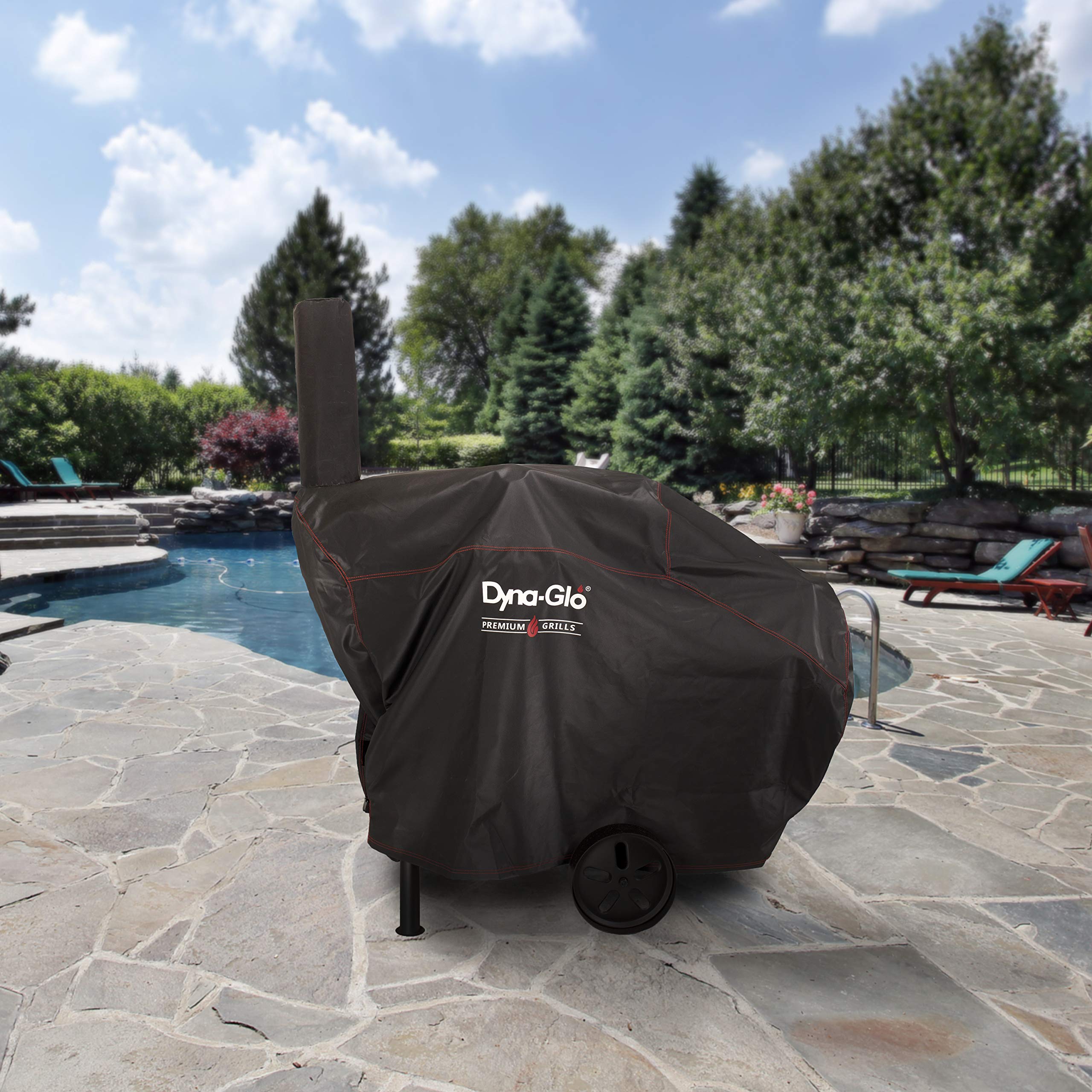 Dyna-Glo Barrel Charcoal Grill Cover DG730CBC, Black