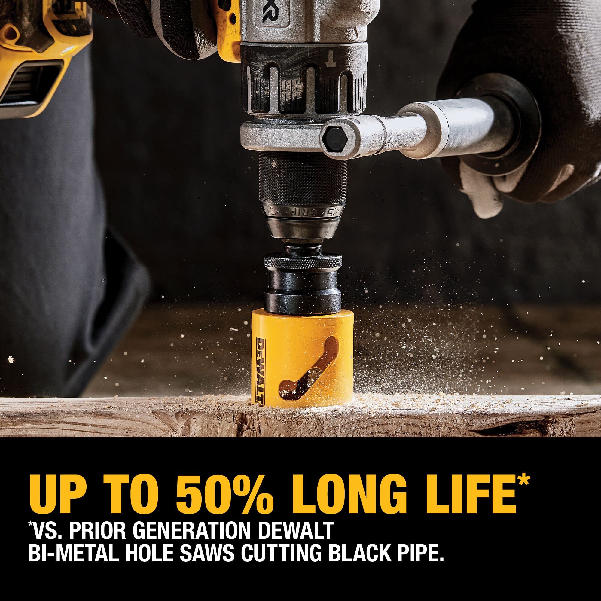 DEWALT 14-Piece Hole Saw Kit, Includes 2 Quick Change Mandrels and Pilot Point Bits (D180005)