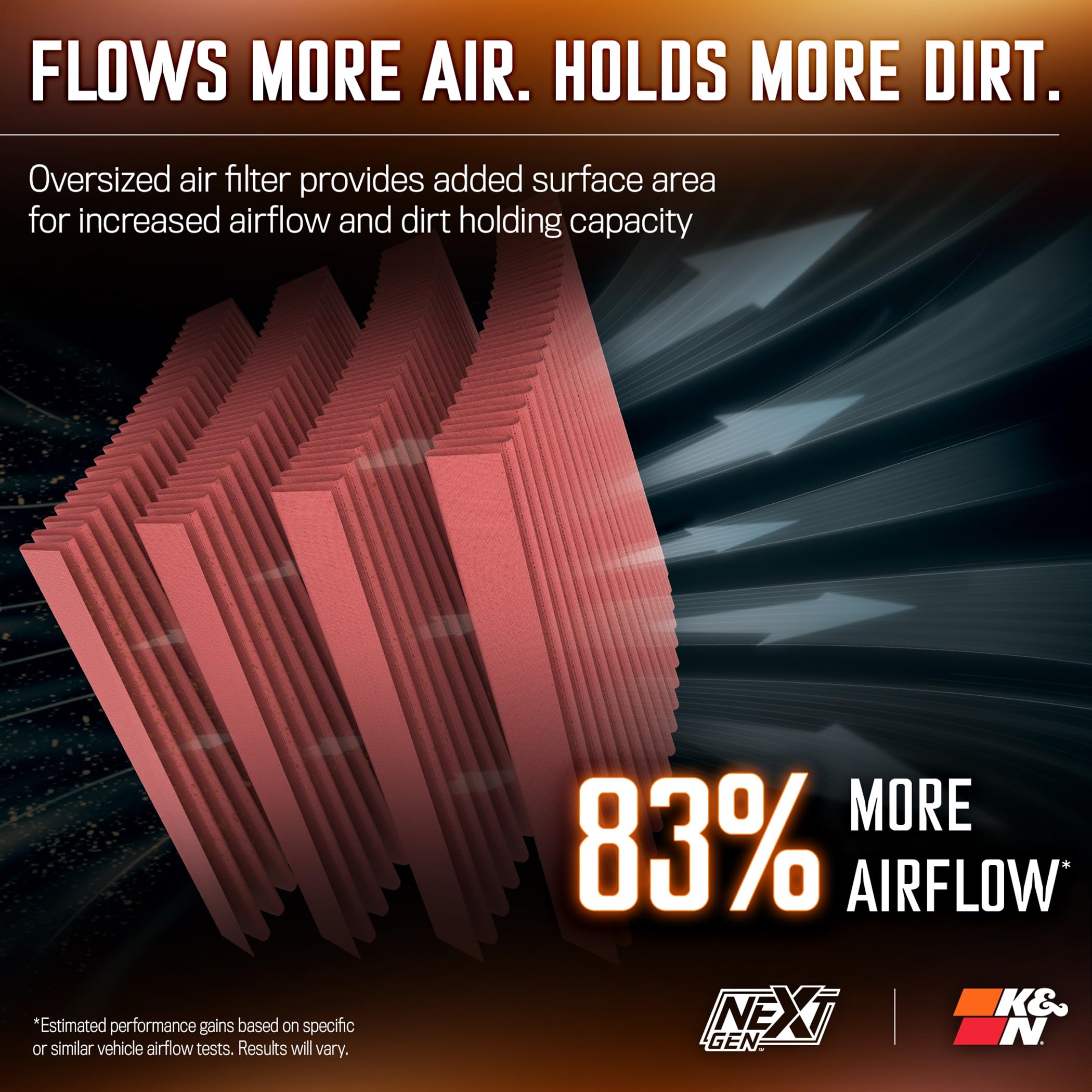 NextGen K&N Cold Air Intake System: High-Flow Cotton Filter: Compatible with 2020-2025 Chevrolet/GMC: Silverado 2500 & 3500, Sierra 2500 & 3500, 50-3103