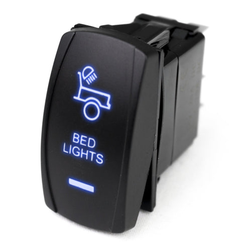 Race Sport RSLE39B Lighting LED Rocker Switch w/Blue Radiance (Bed Lights)
