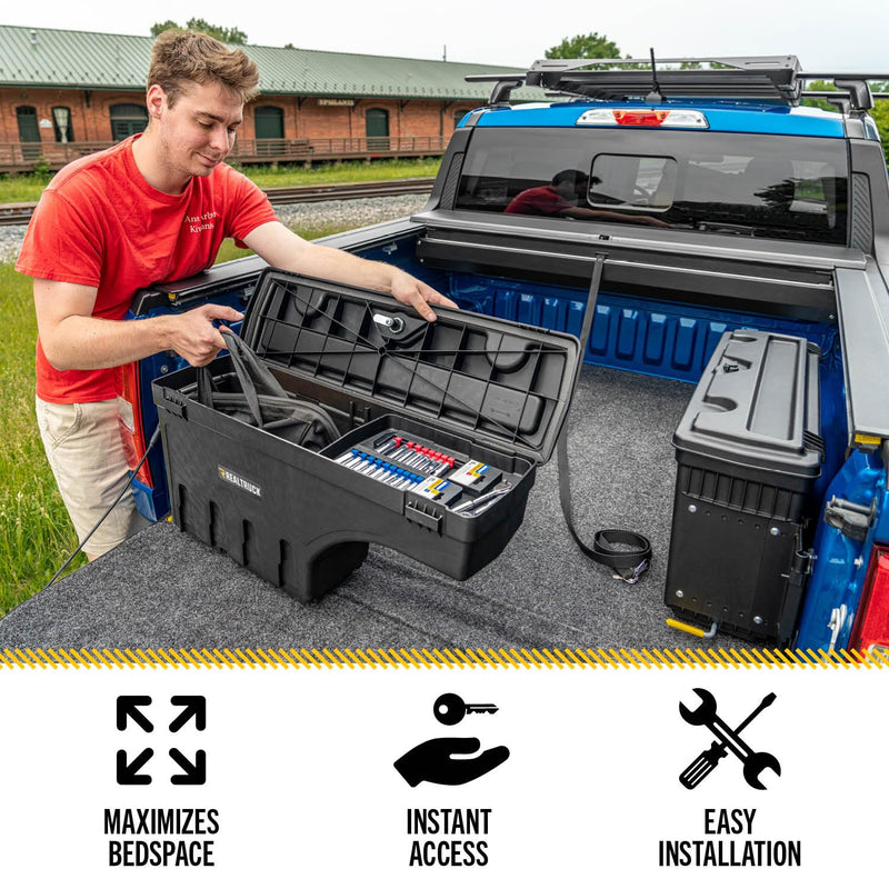 UnderCover Swingcase RealTruck Truck Bed Storage Box | SC206P | Fits 2019 - 2022 Ford Ranger Passenger Side