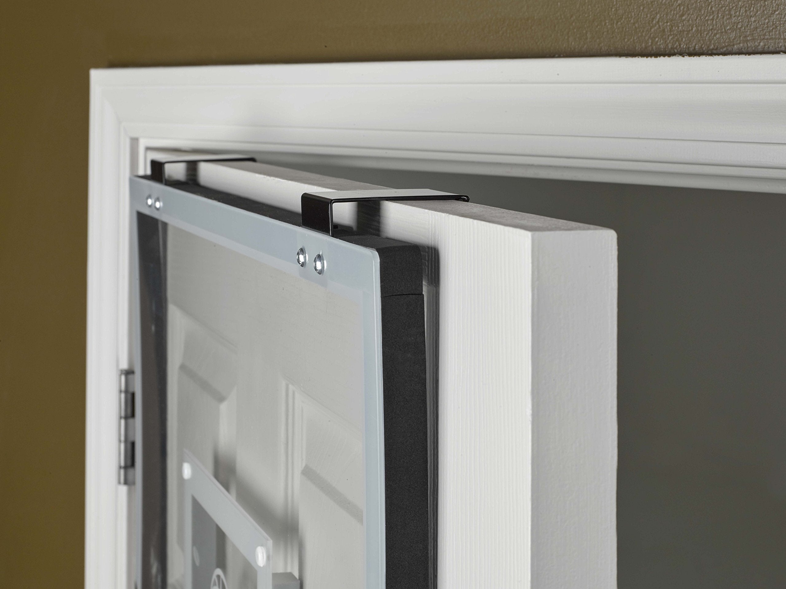 LED Light-Up Silverback Over the Door Mini Basketball Hoop - 18" - Includes Mini Basketball and Air Pump