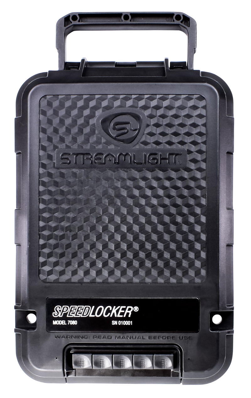SpeedLocker Streamlight 59000 Portable Lockable Storage Container with User-Selectable Lock Combinations, Black