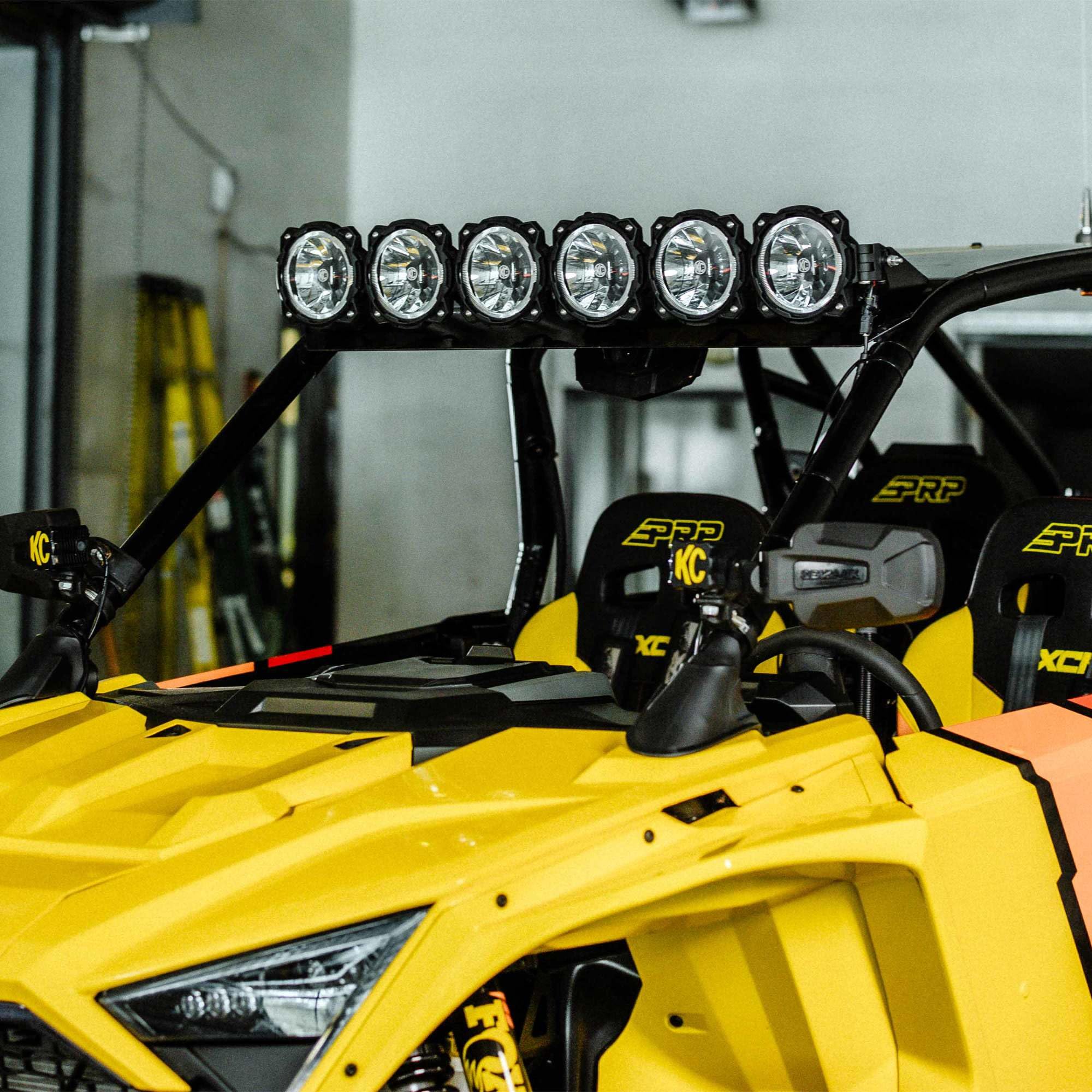 Polaris RZR Turbo R/Pro XP/Pro S KC Hilites Light Bar Kit - 39" Pro6 Gravity® LED - 6-Light - Light Bar System - 120W Combo Beam