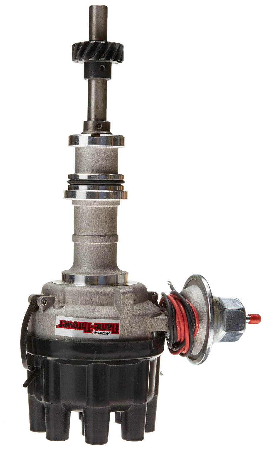 Pertronix Flame-Thrower D134620 Vacuum Advance Black Cap Electronic Distributor with Ignitor Technology for Ford 351C