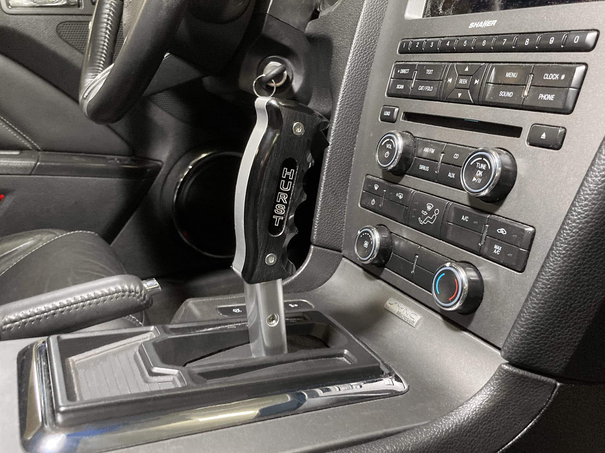 Hurst 5380440: Billet/Plus Auto Shift Handle W/Manual Shift Buttons 13-14 Mustang
