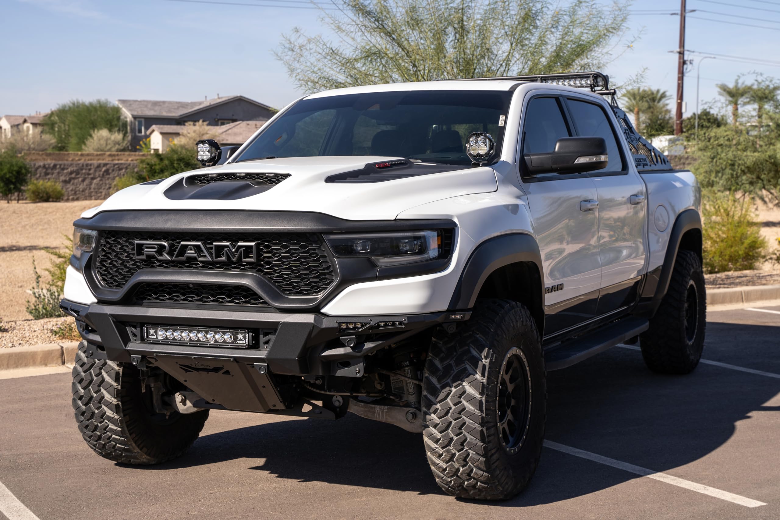 Offroad Ditch Light Brackets for TRX Ram 1500 | Driver and Passenger Side Pair | Mounts up to 6" LED Light Pods on Each Bracket | Made in The USA