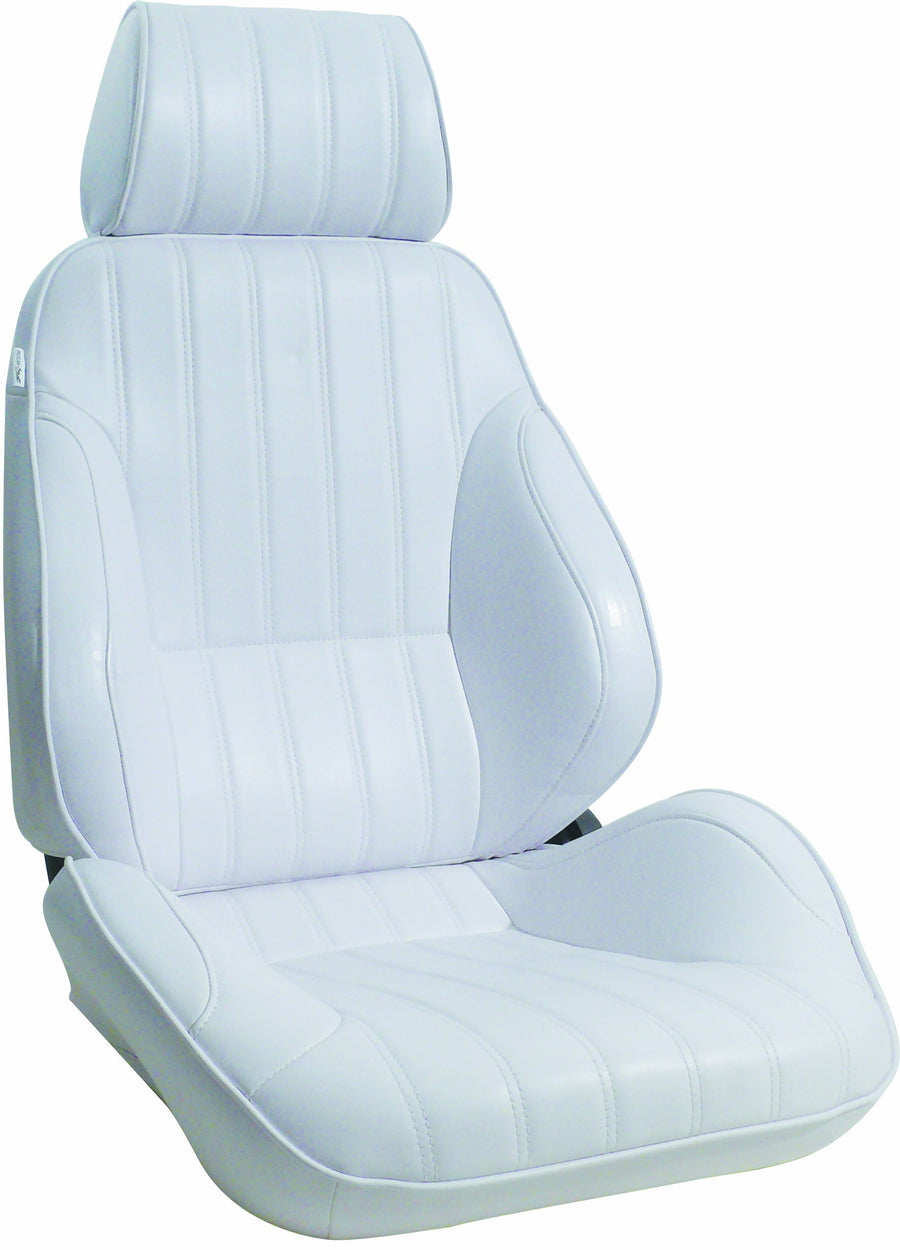 White Vinyl Racing Rally Recliner Right Seat ProCar by Scat 80-1000-53R