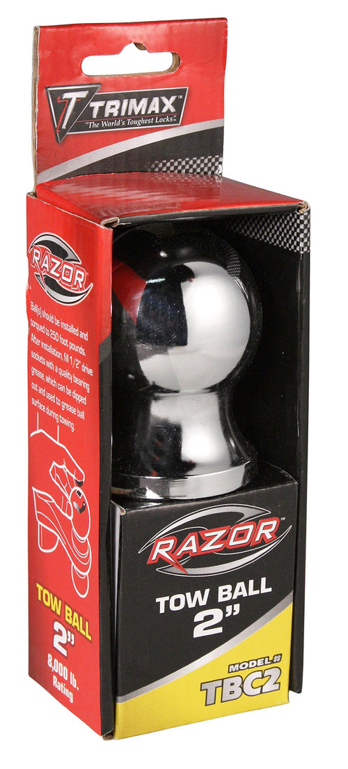 2" Trimax Chrome Tow Ball TBC2