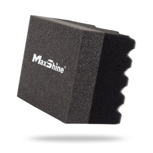 Maxshine Hydro-Tech Tire Foam Applicator Pad for Car Detailing, Zigzag-Cut Design – Scratch-Free Sponge for Tire Shine, Wax, Sealants & Glazes