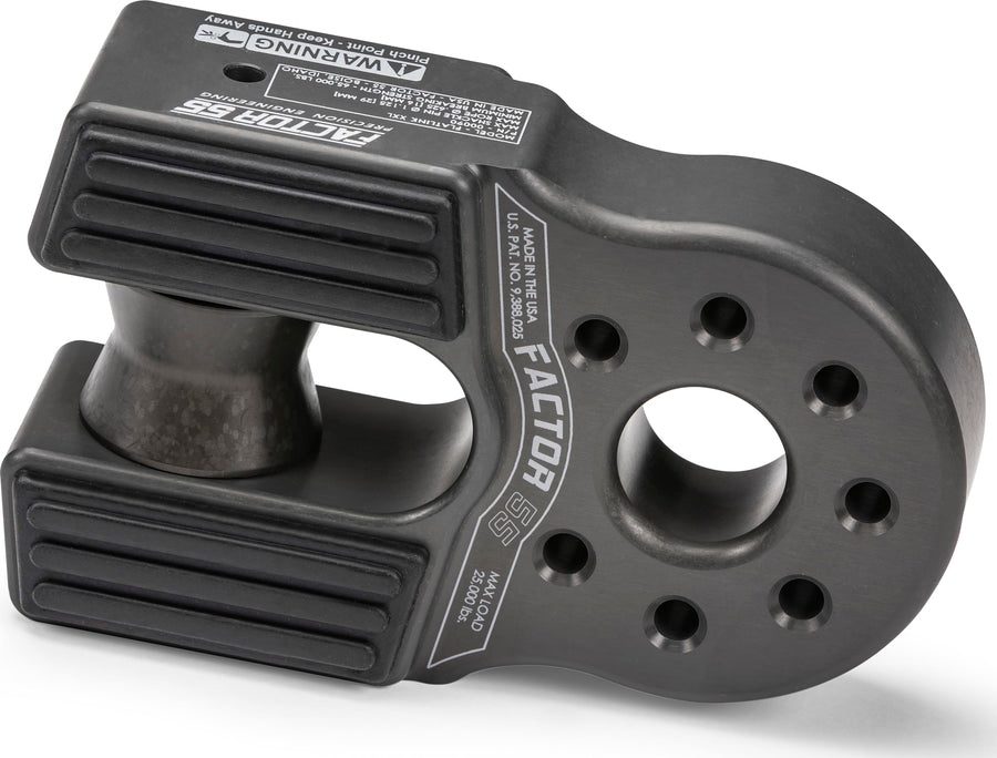 Flatlink XXL Factor 55 Shackle Mount Winch, Designed for use Steel or Synthetic Ropes up to 26,000 lbs - Gray