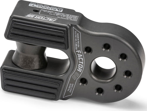 Flatlink XXL Factor 55 Shackle Mount Winch, Designed for use Steel or Synthetic Ropes up to 26,000 lbs - Gray