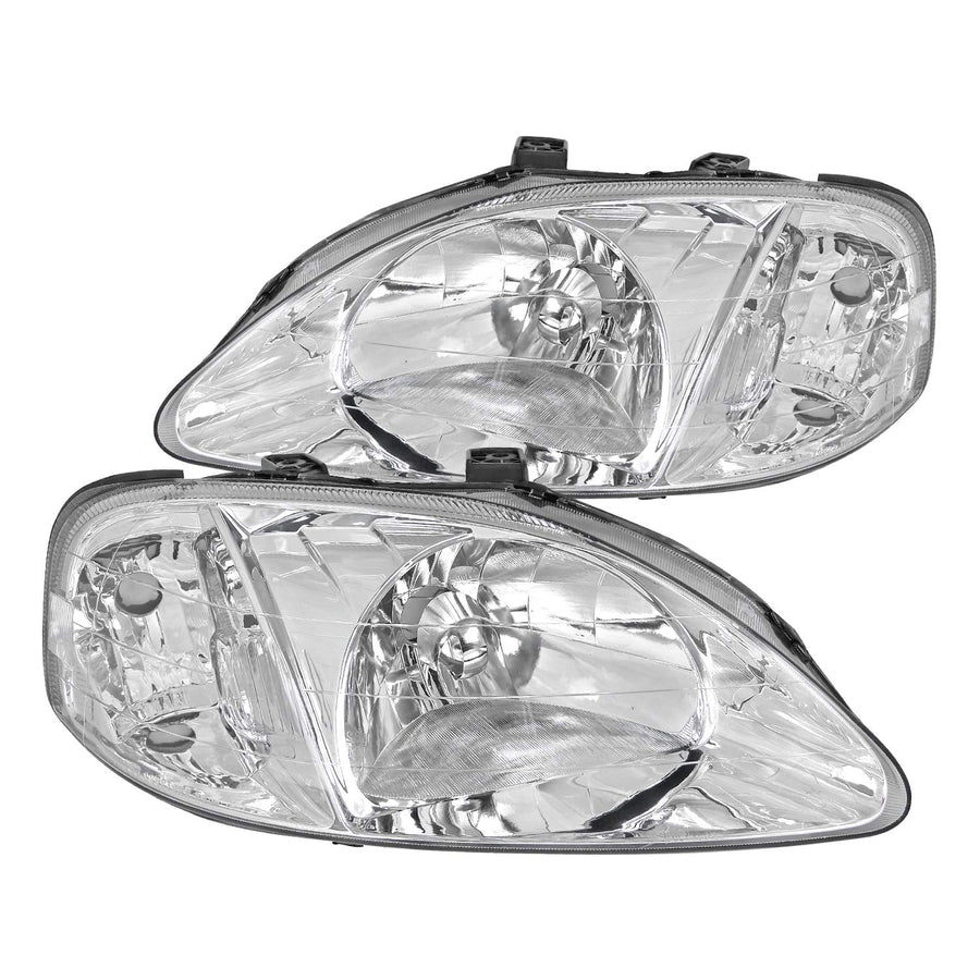 HONDA CIVIC 99-00 Spec-D Tuning Jdm Headlights- Chrome LH-CV99-RS