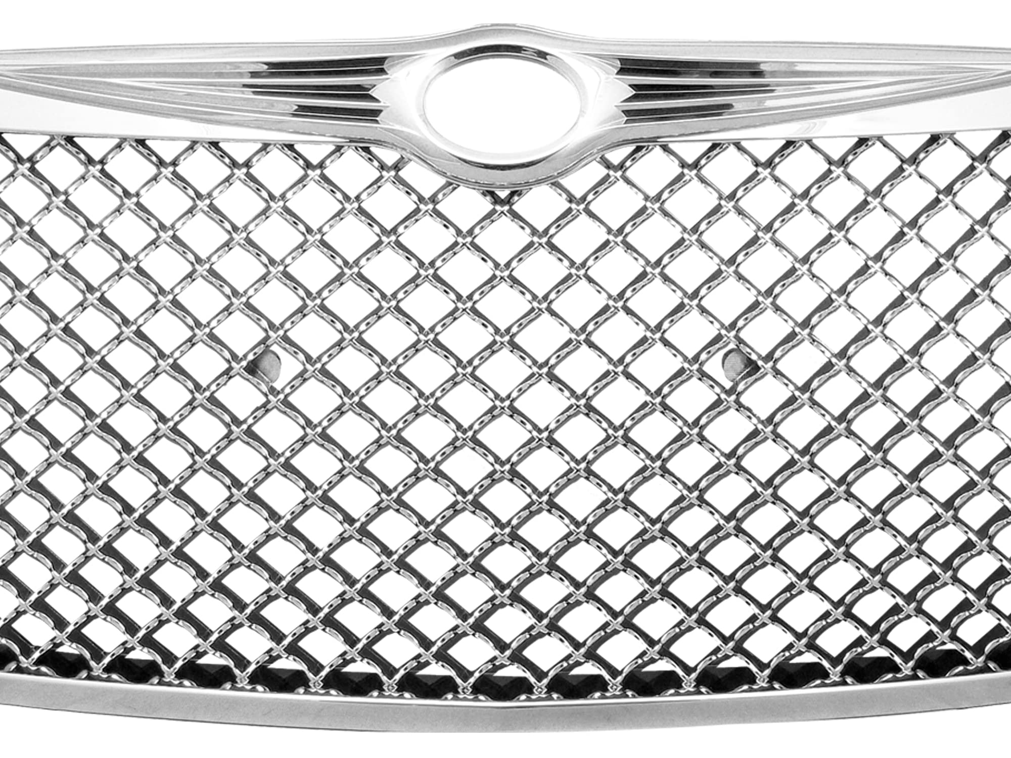 7147591 Armordillo USA Mesh Front Hood Grille - Chrome Fits 2004-2006 Chrysler Sebring