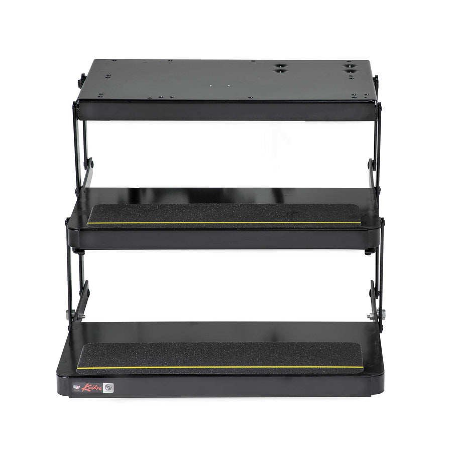 40 Series Kwikee Electric Step Assembly, Logic Control Unit, Power Switch Kit for RV, Travel Trailers, Hidden Light, 8.5" Step Rise, Anti-Slip Surface, 12V DC Motor, Steel Construction - 3726892