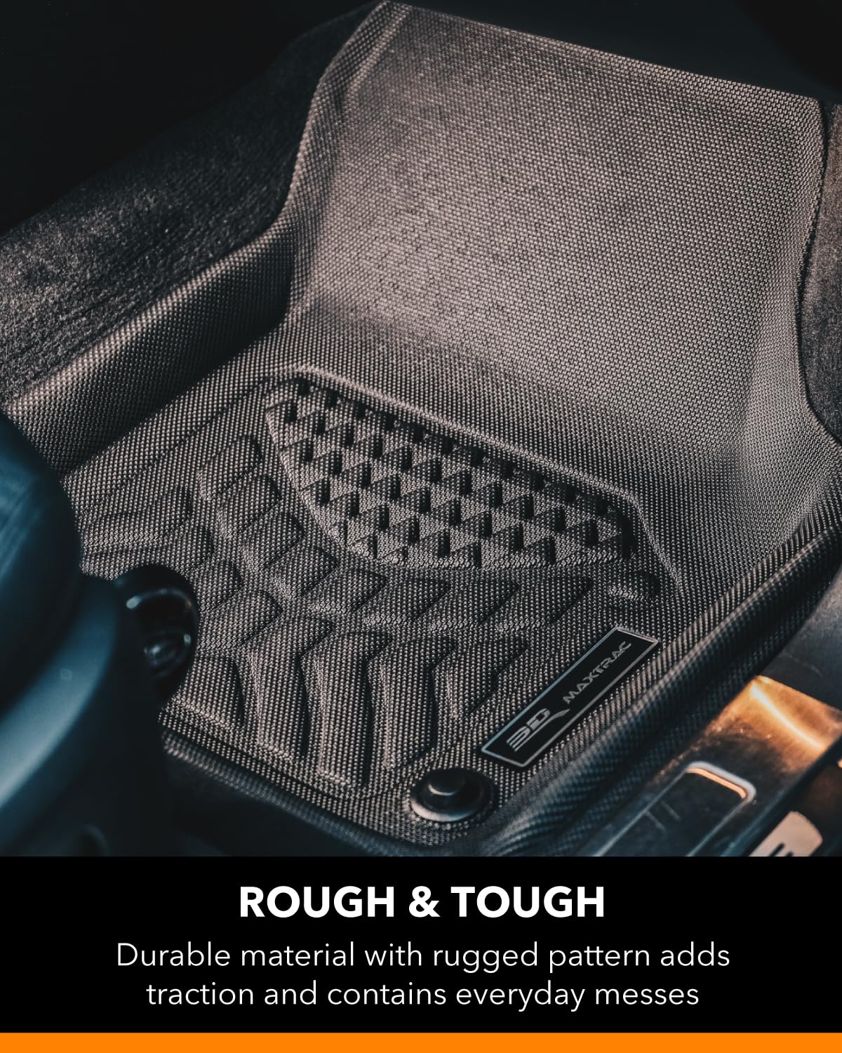 MAXpider 3D Custom Fit Maxtrac Floor Mat (Black) Compatible with Bmw X5 (G05) 7-Passenger 2019-2025 - R1 R2 R3