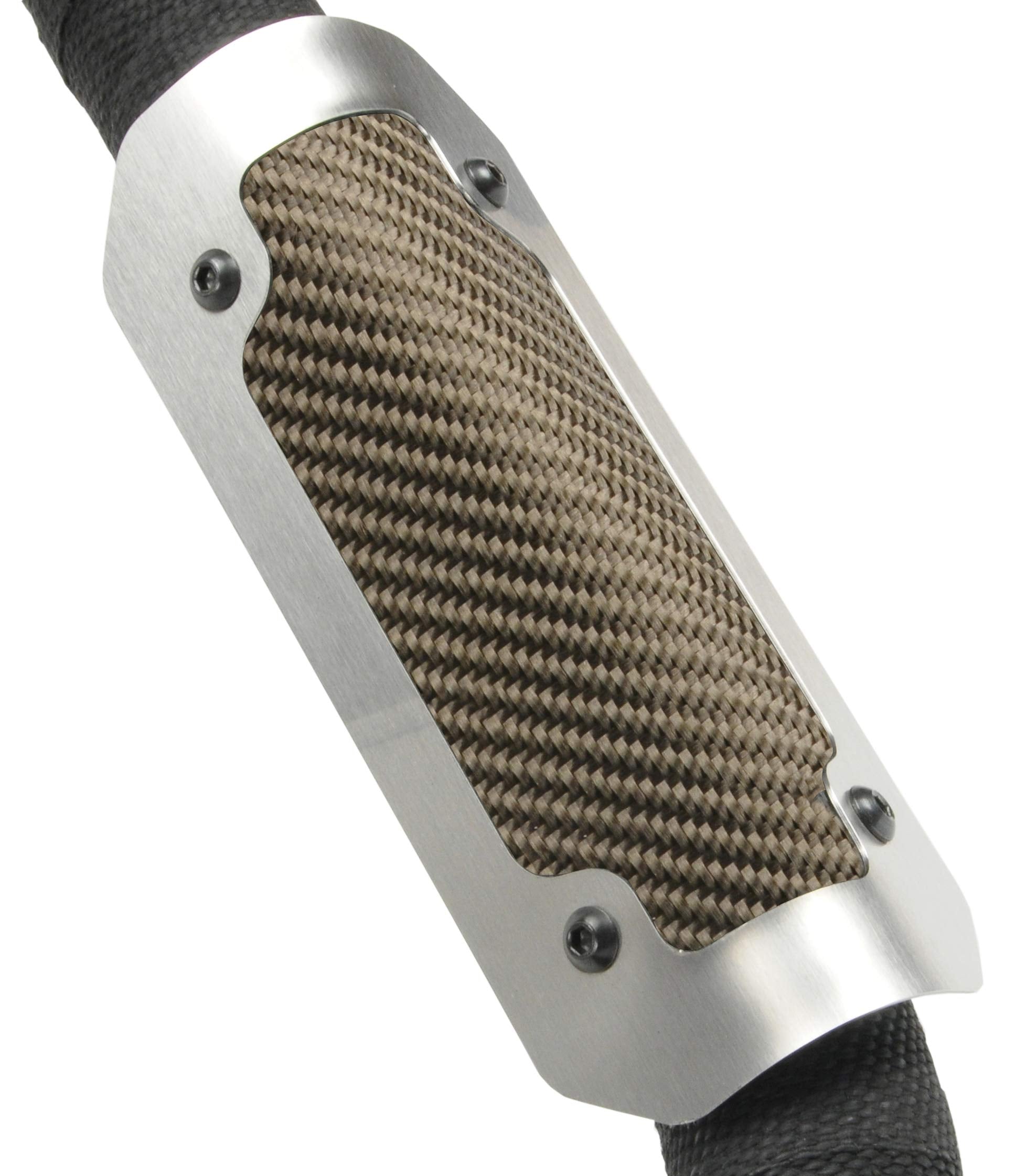 Flexible Design Engineering 010903 Titanium 4" x 8" Heat Shield with Metal Trim Ring