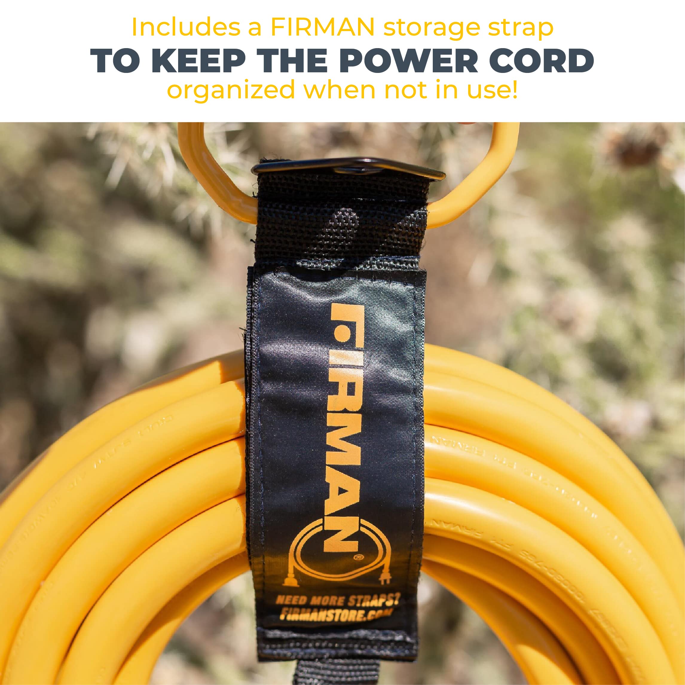 Firman Power 1120 Firman 1120 Cord - 25 ft., 10AWG with Circuit Breaker, 30 Amps/250 Volts, L14-30P to 5-20R (4), 1 Pack