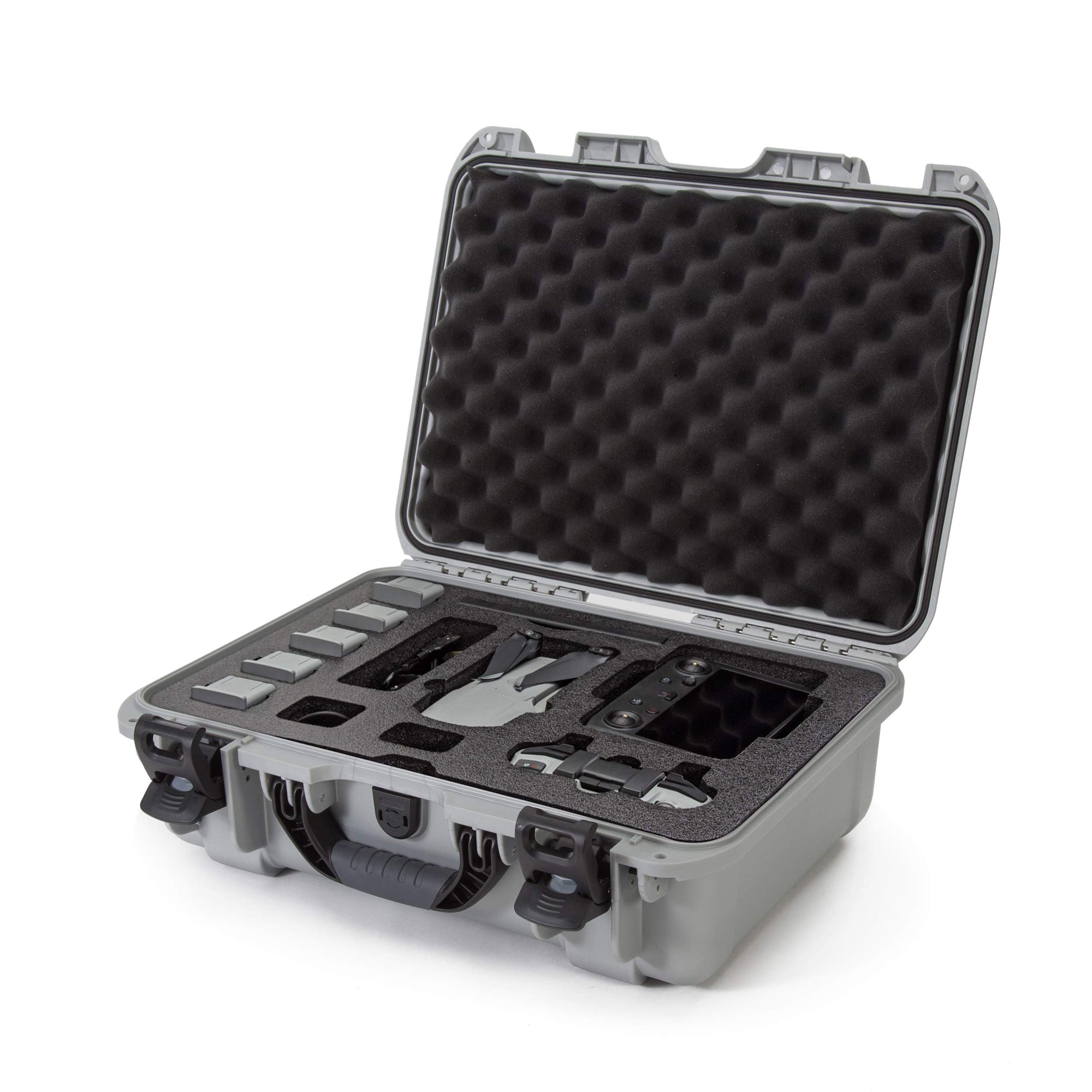 Nanuk Waterproof Hard Case 925 with Foam Insert for DJI Mavic Air 2 + Smart Controller - Silver (925-MAVIA25)