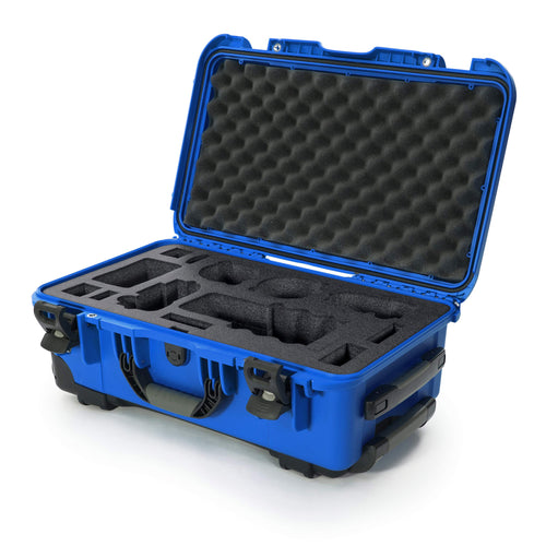 Waterproof Nanuk 935 Carry-On Hard Case with Custom Foam Insert for Sony A7R Size Camera w/Wheels - Blue (935-ESON8)
