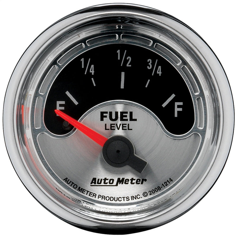 Auto Meter 1214 2-1/16" Short Sweep Electric Fuel Level Gauge American Muscle for GM