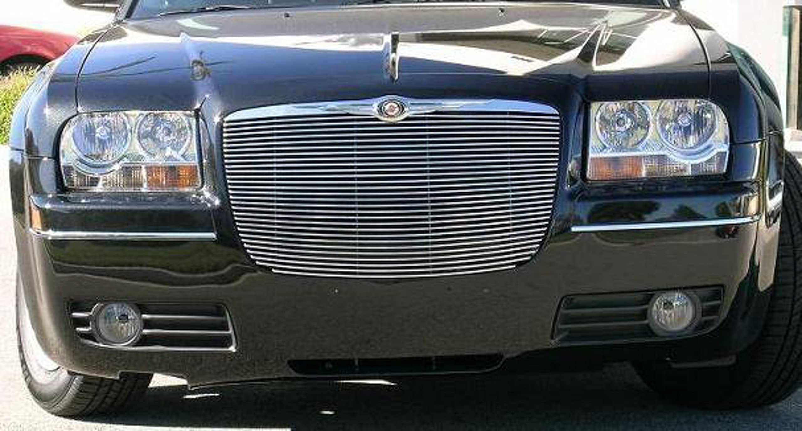 Horizontal T-Rex 20472 Polished Finish Aluminum Replacement Billet Grille for Chrysler 300