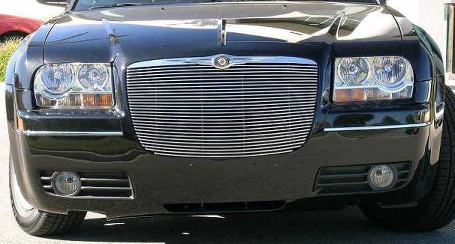 Horizontal T-Rex 20472 Polished Finish Aluminum Replacement Billet Grille for Chrysler 300
