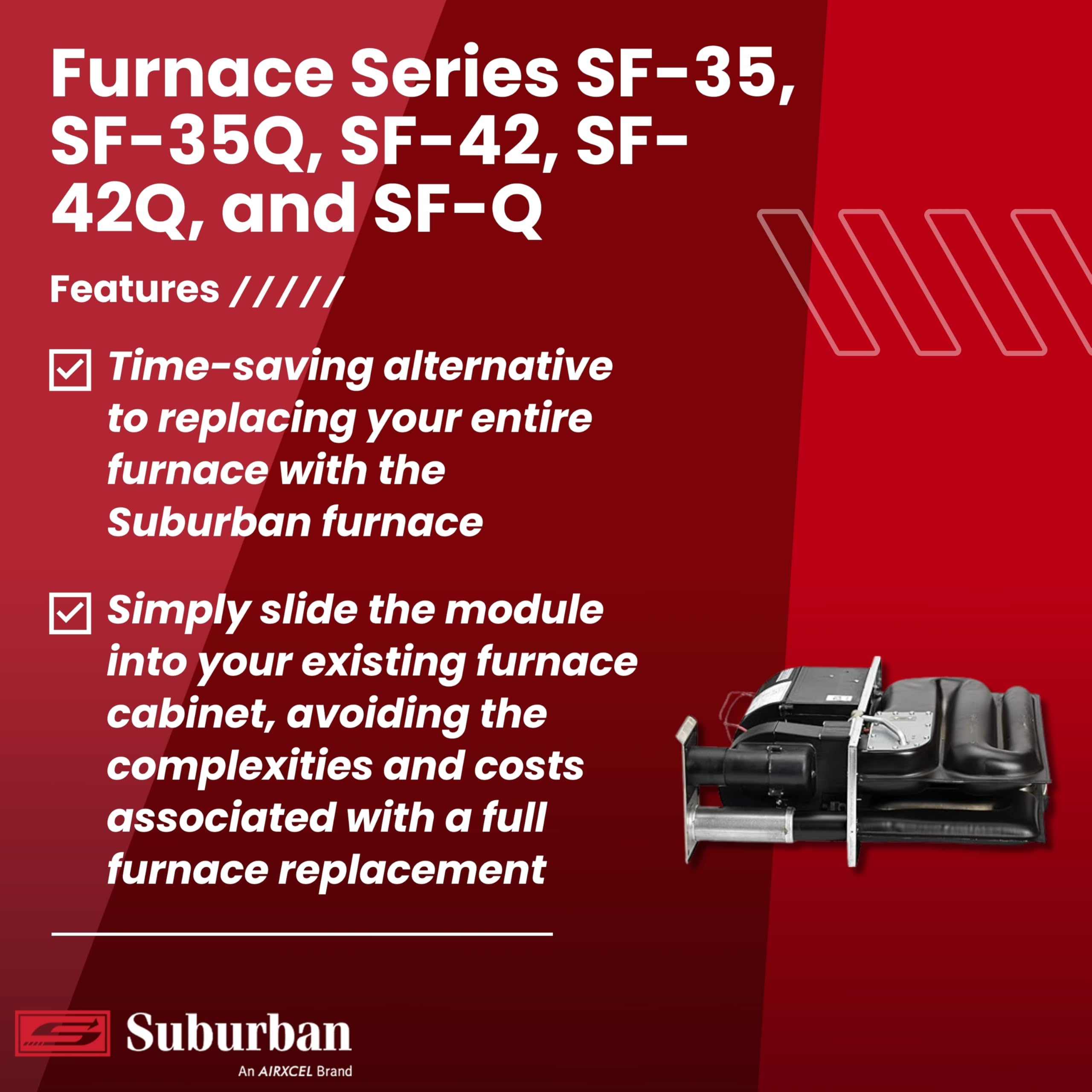 Suburban 35,000 BTU/h RP-35Q Replacement Core for Suburban Furnace Series SF-35, SF-35Q, SF-42, SF-42Q, and SF-Q (2609A)