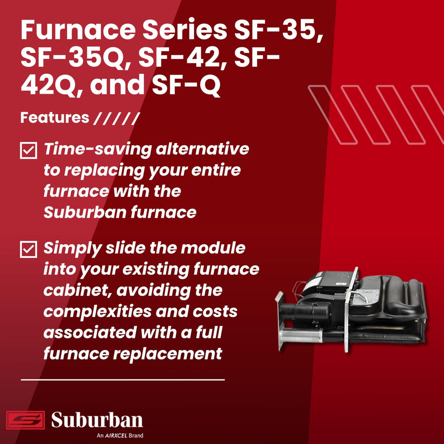 Suburban 35,000 BTU/h RP-35Q Replacement Core for Suburban Furnace Series SF-35, SF-35Q, SF-42, SF-42Q, and SF-Q (2609A)