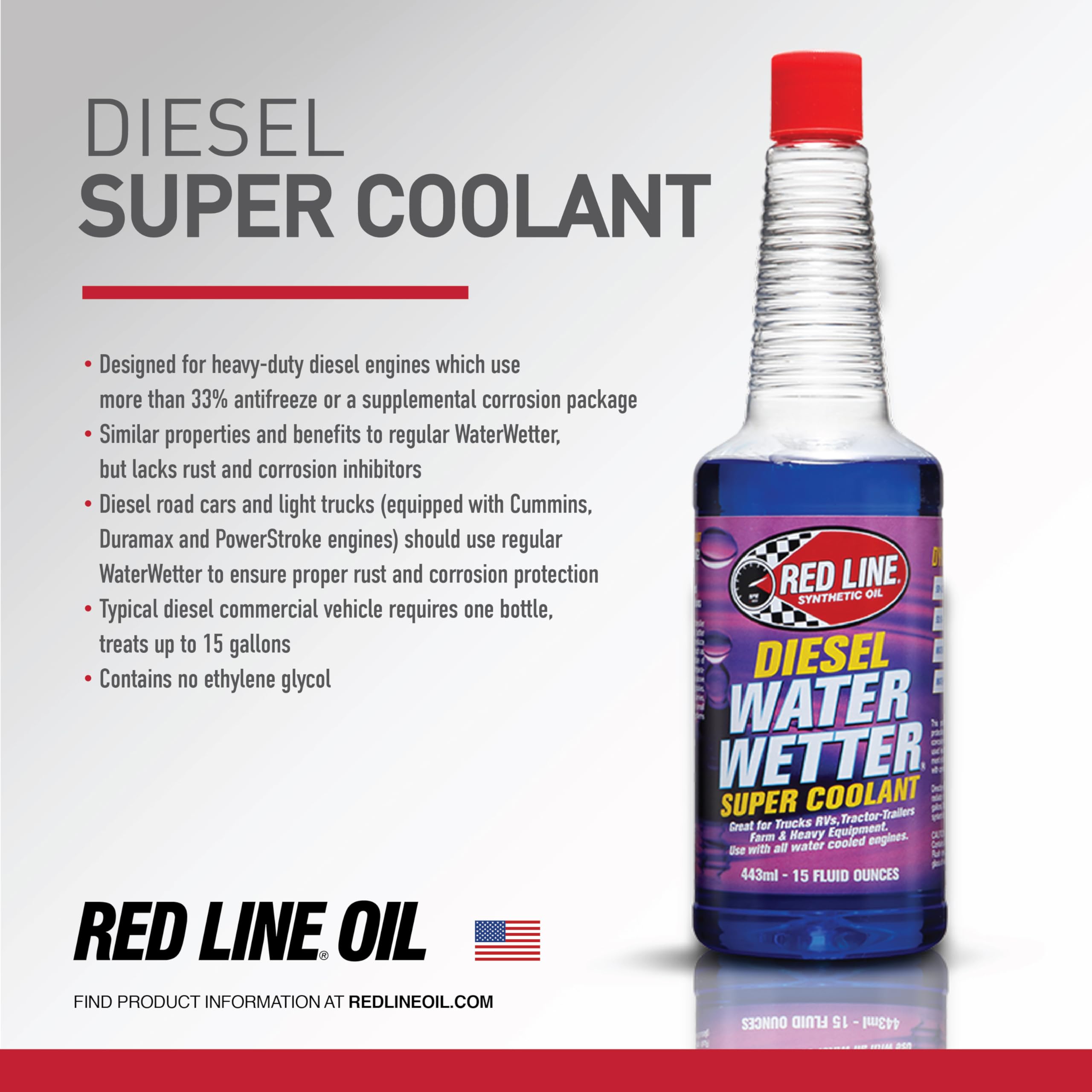 Red Line Diesel WaterWetter 80213 Super Coolant - 15 Ounces