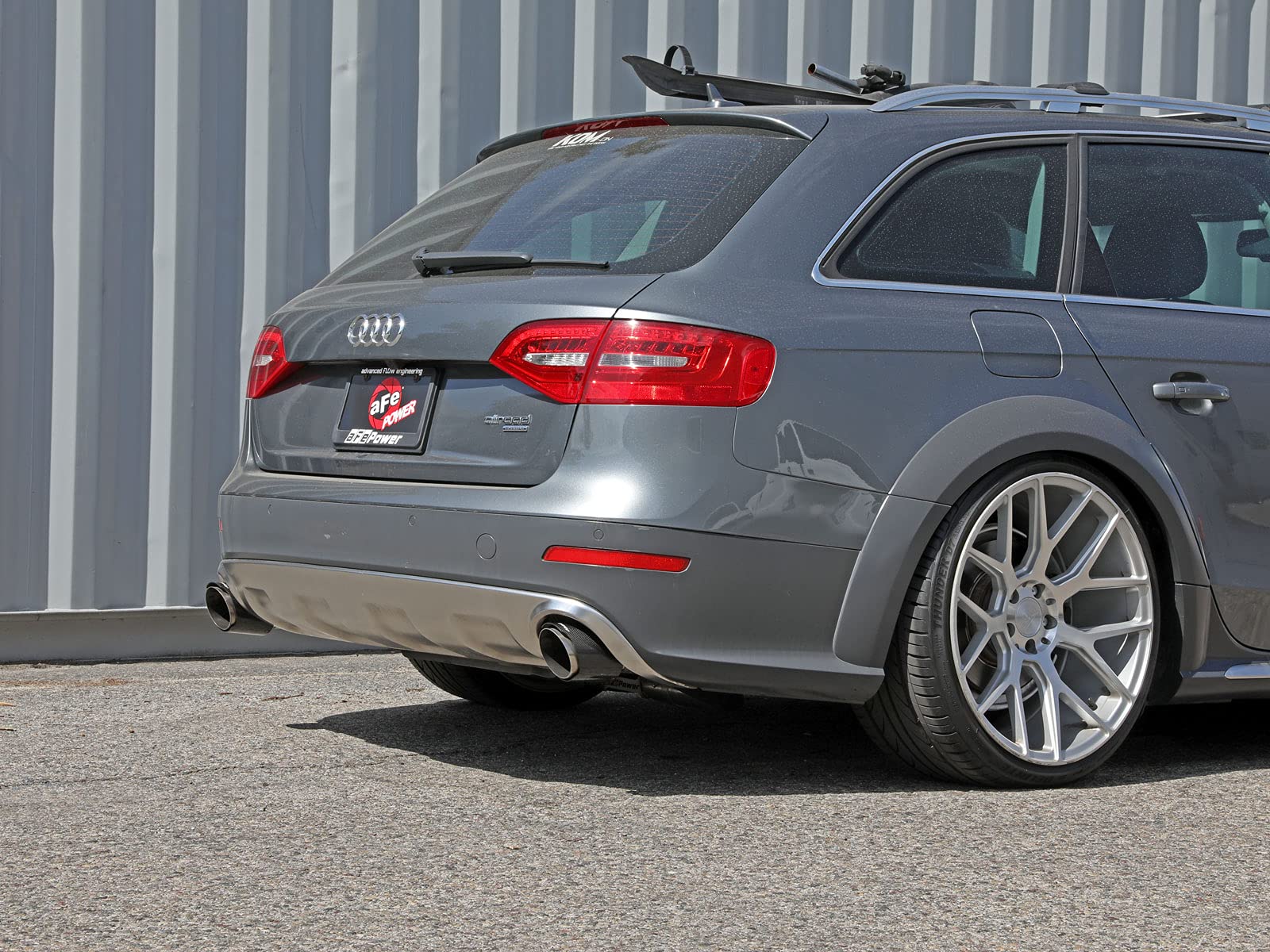 MACH Force-Xp aFe Power 49-36438-C 3 IN to 2-1/2 IN Stainless Steel Cat-Back Exhaust w/Carbon Tip, fits Audi Allroad 13-16 L4-2.0L (t)