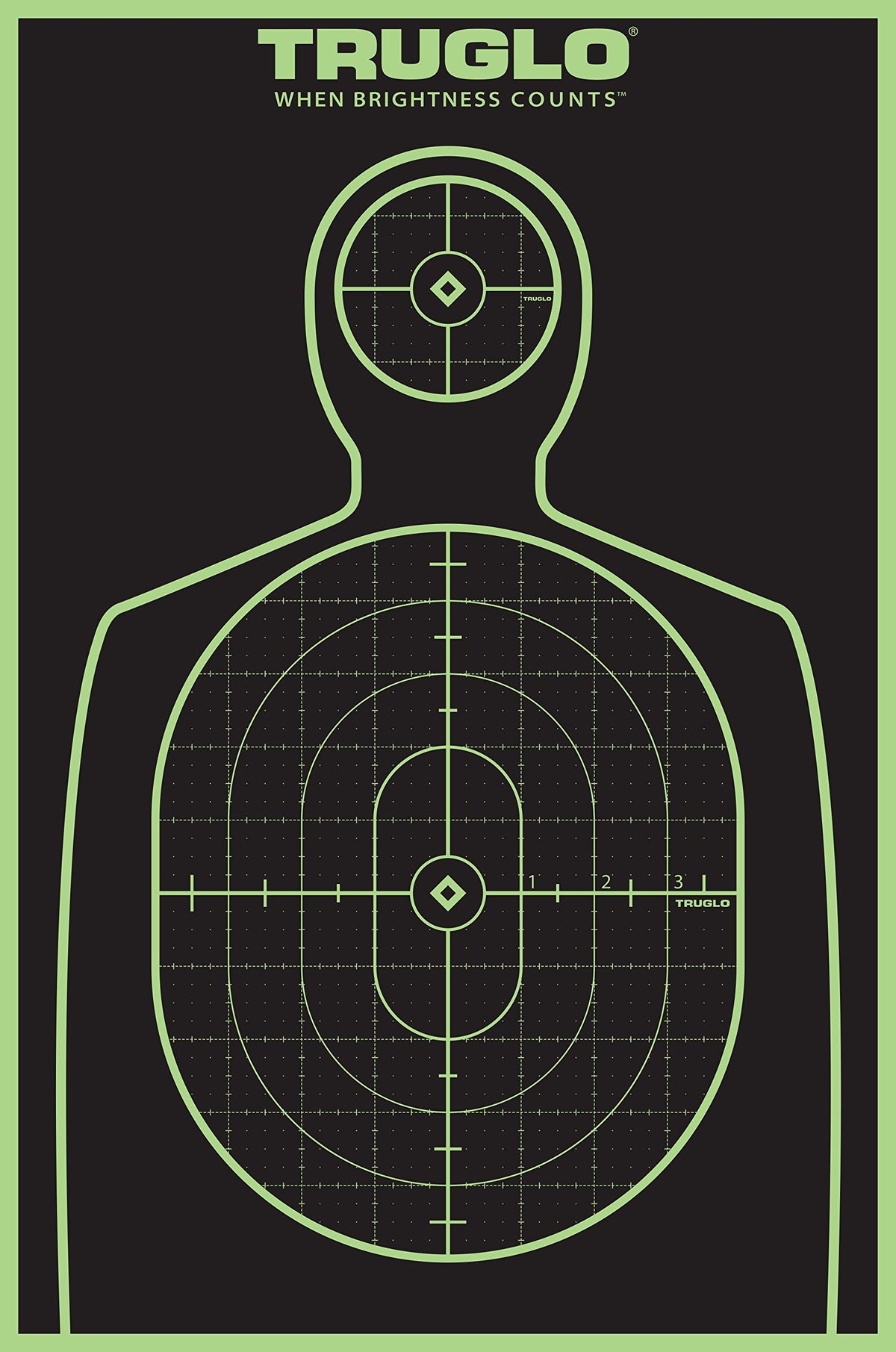 TRUGLO Reactive TRU-SEE Splatter Handgun Target, 12-Pack, Green