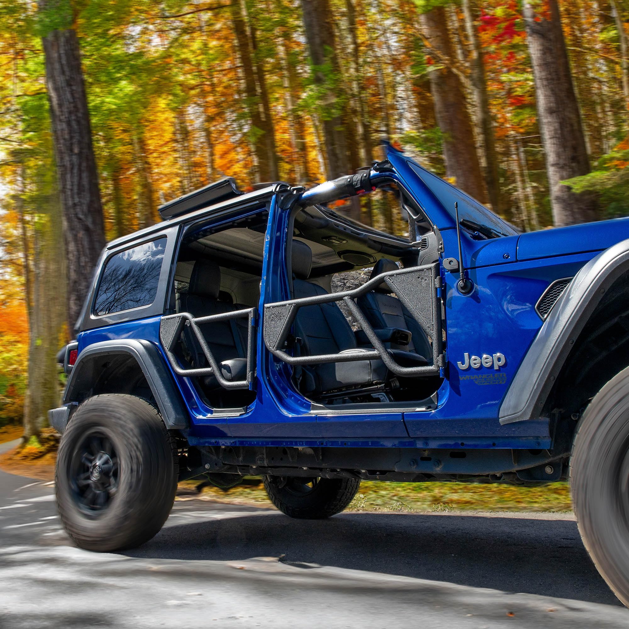 Razor EZ4X4 4-Door Aluminum Half Tube Doors for JLU Wrangler & JT Gladiator 2018-2023 Patent Pending