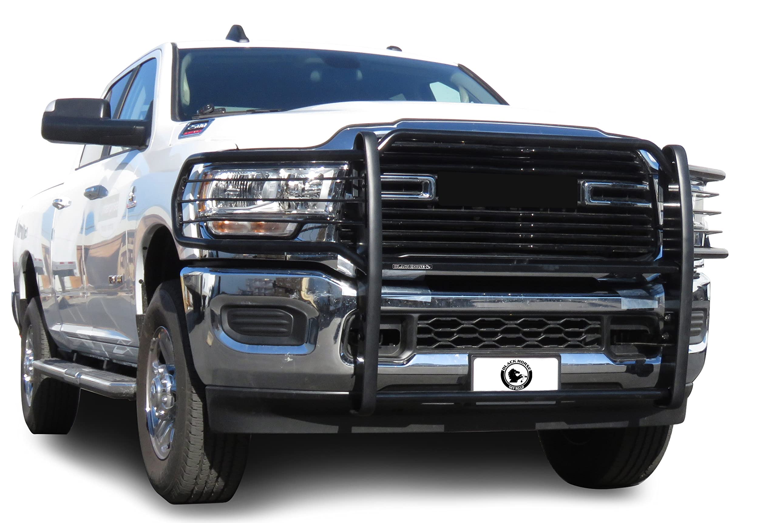 Grille Brush Black Horse Bumper Guard Modular Compatible with 19-24 Ram 2500|19-24 Ram 3500 (Excl. Power Wagon Trim)-17DG113MA
