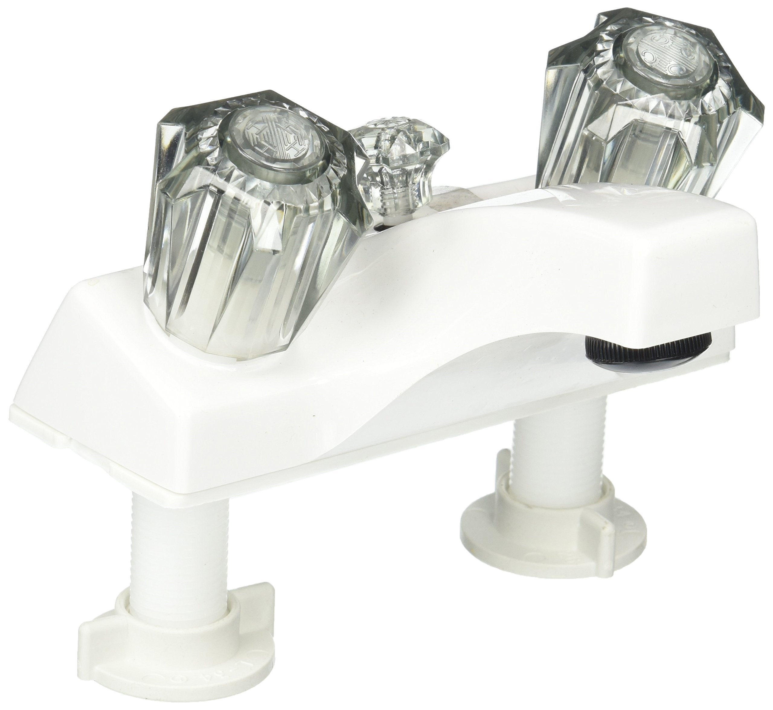 Utopia White LaSalle Bristol 20373W21 Center Smoke Handle Lavatory Faucet with Diverter